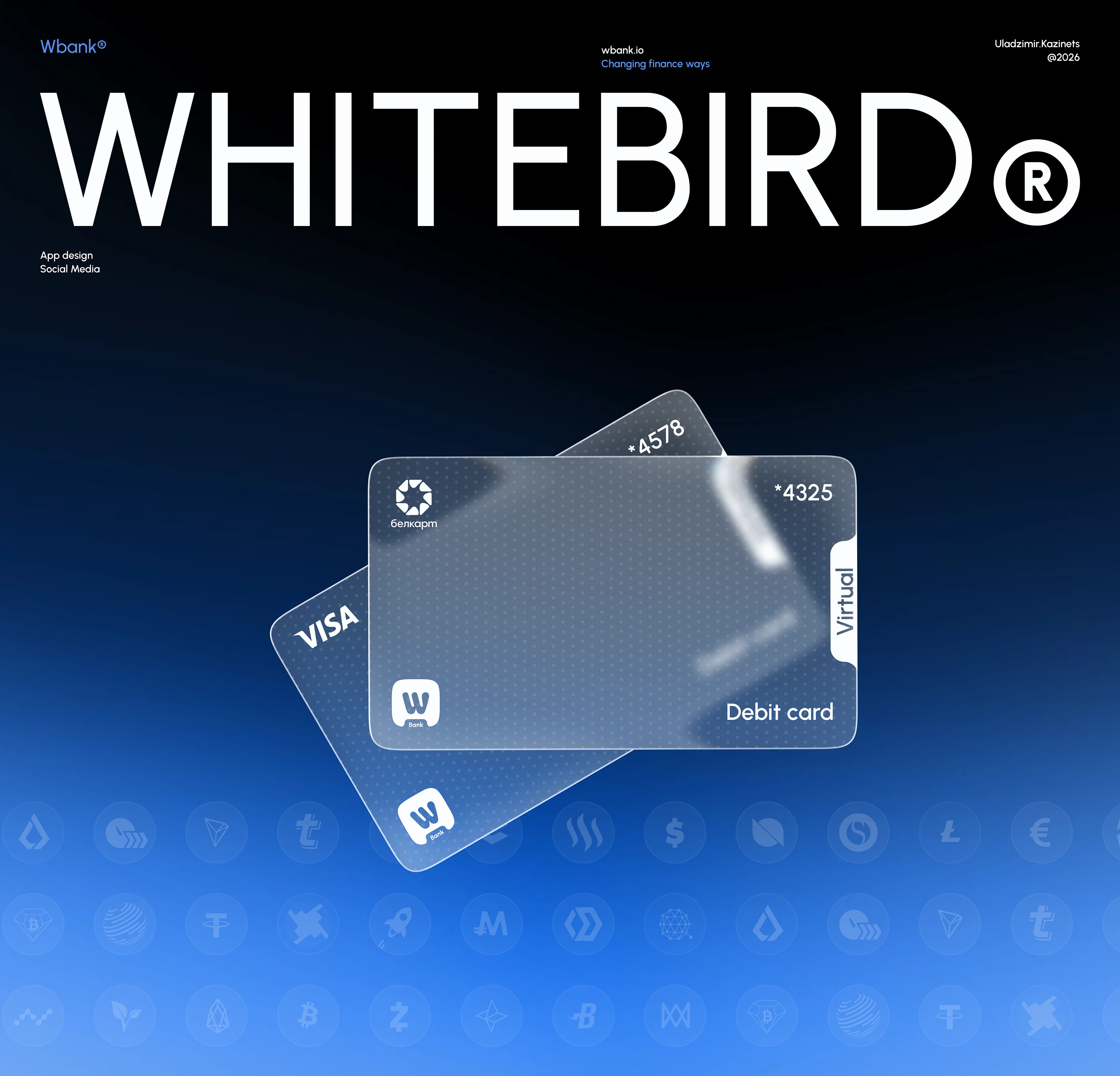 Whitebird Bank | FinTech UI/UX Design — Изображение №1 — Интерфейсы, Брендинг на Dprofile