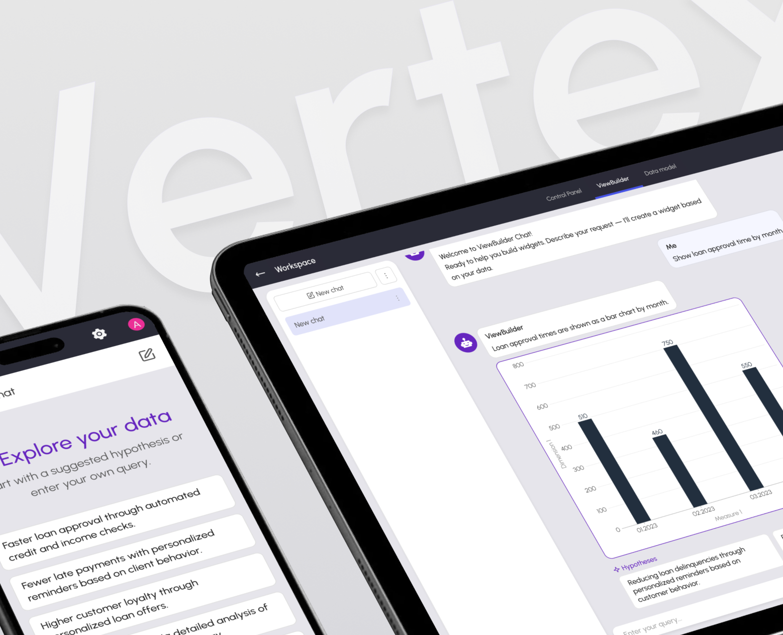VERTEX – AI-Powered Analytics Platform — Интерфейсы на Dprofile