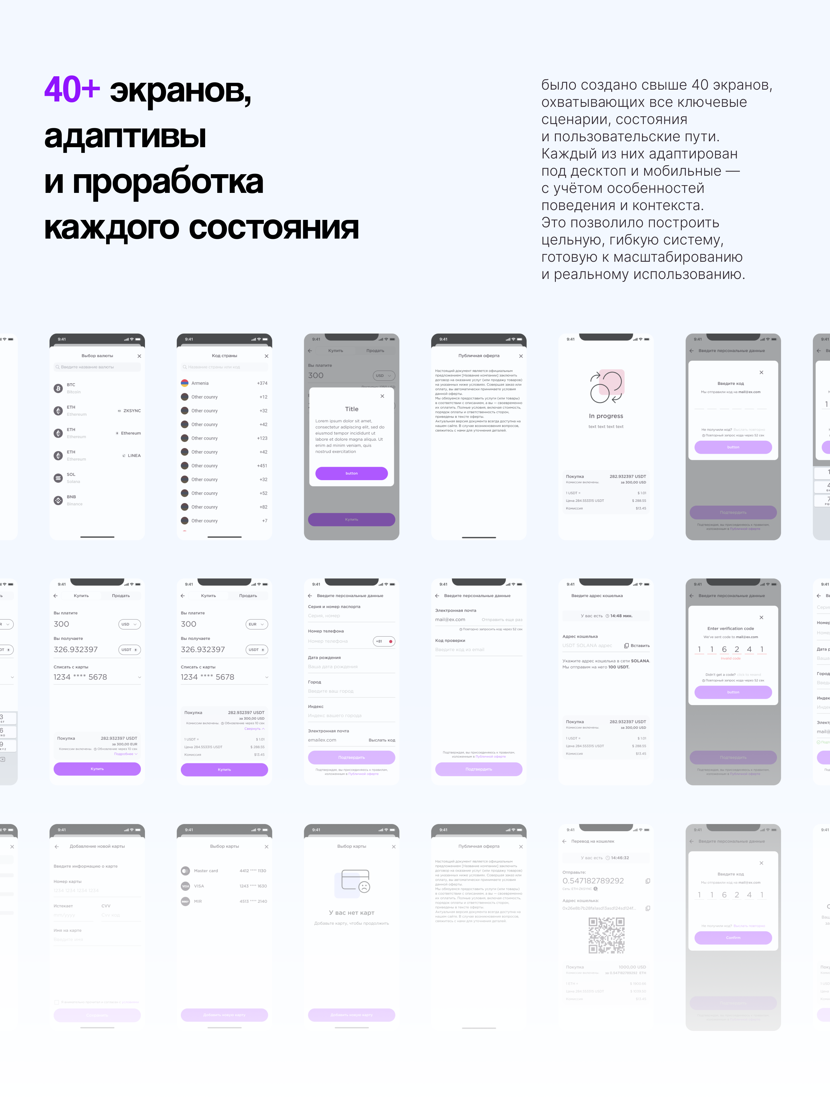 Crypto exchange application | FYSCLE — Изображение №7 — Интерфейсы на Dprofile