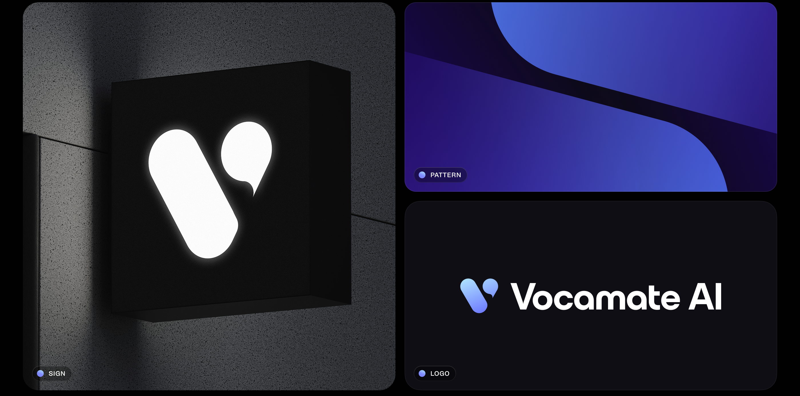 Vocamate AI | Brand Identity & Website — Изображение №2 — Интерфейсы, Брендинг на Dprofile