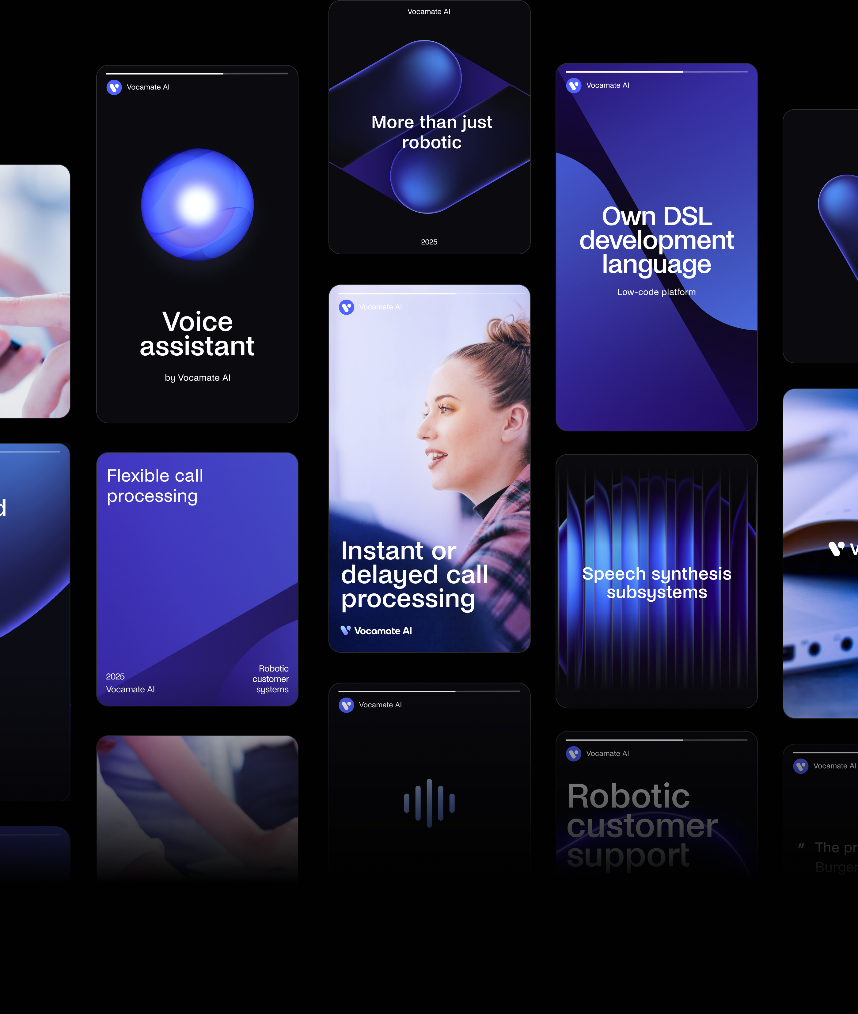 Vocamate AI | Brand Identity & Website — Изображение №12 — Интерфейсы, Брендинг на Dprofile