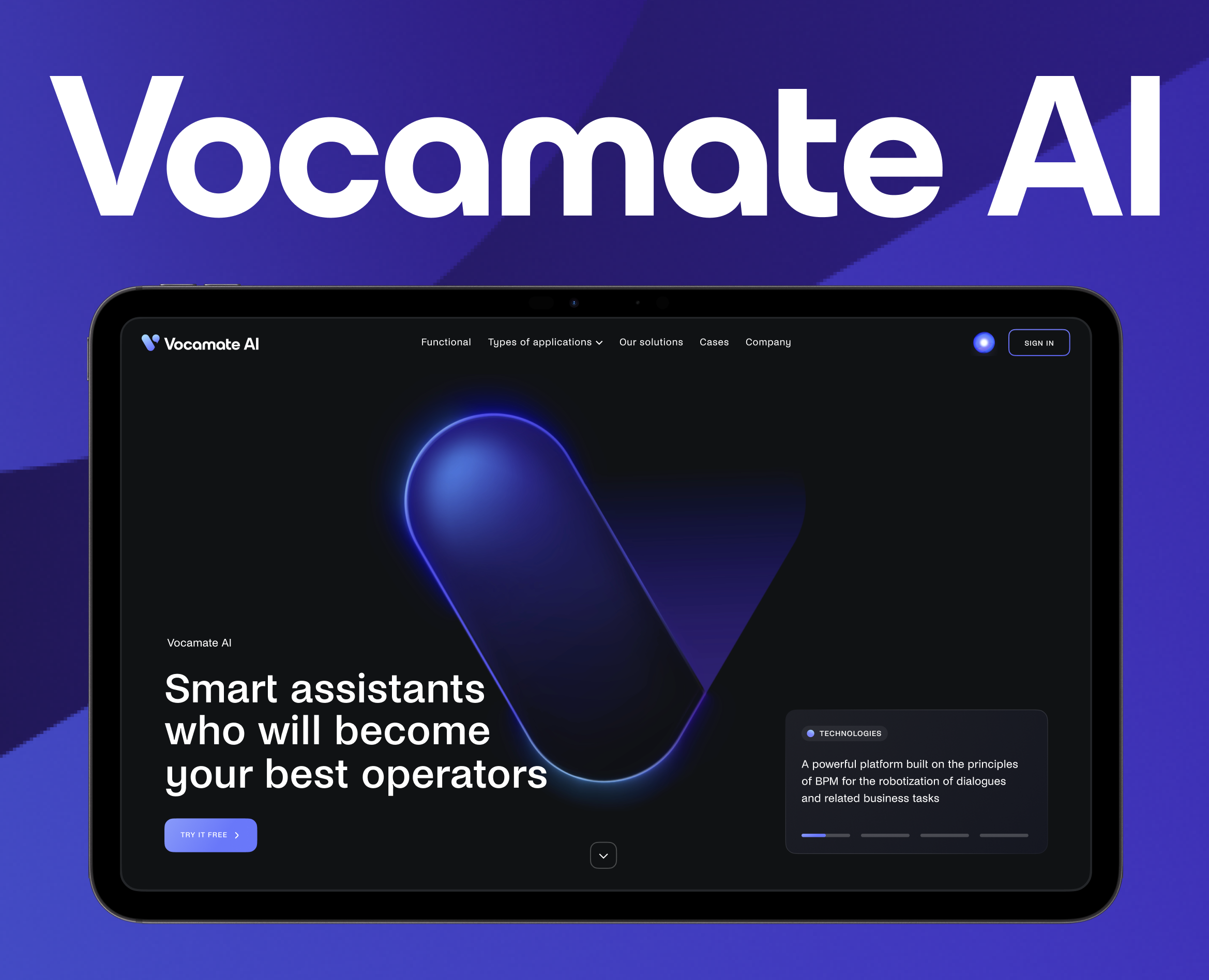 Vocamate AI | Brand Identity & Website на Dprofile