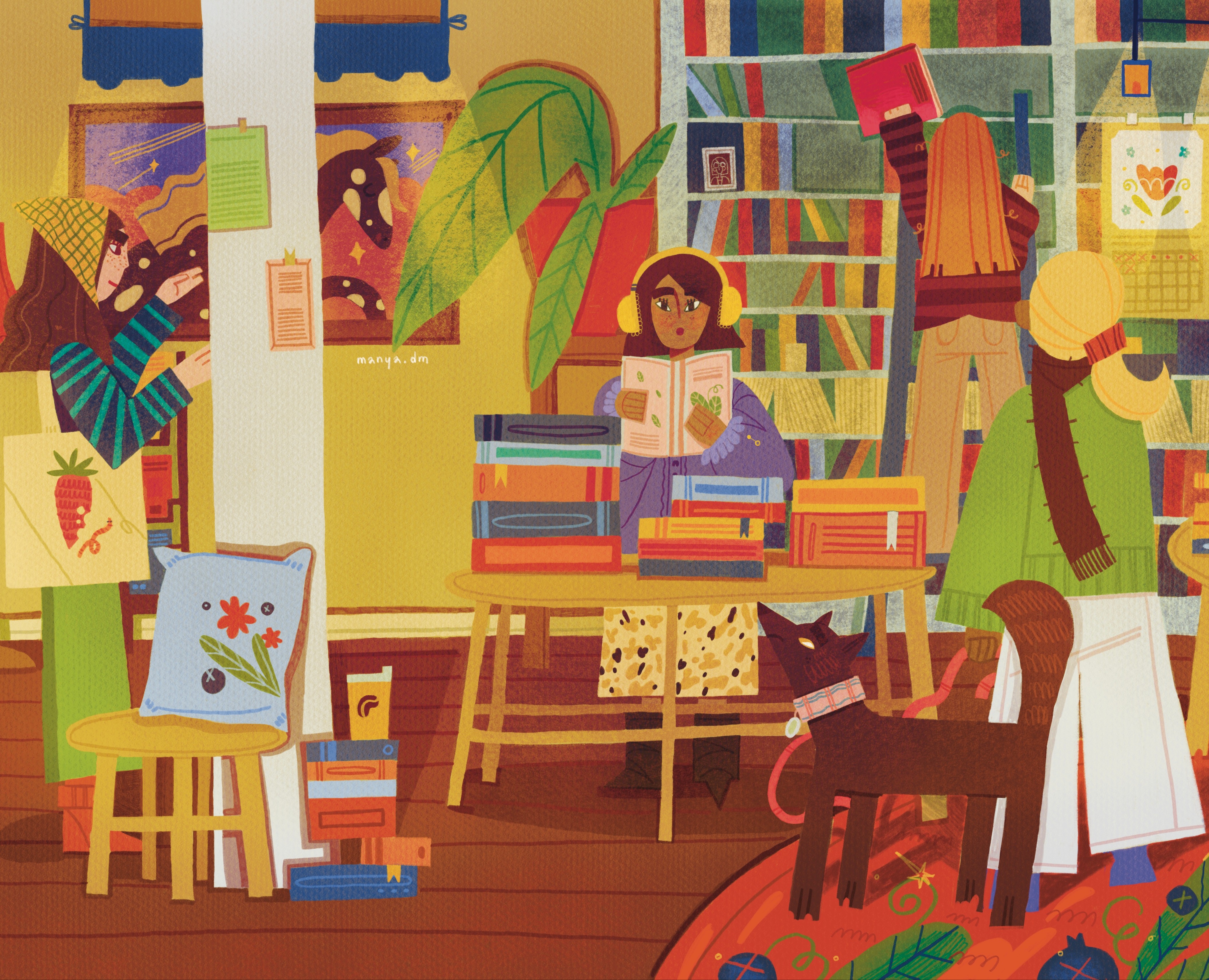 Осенние иллюстрации на Dprofile