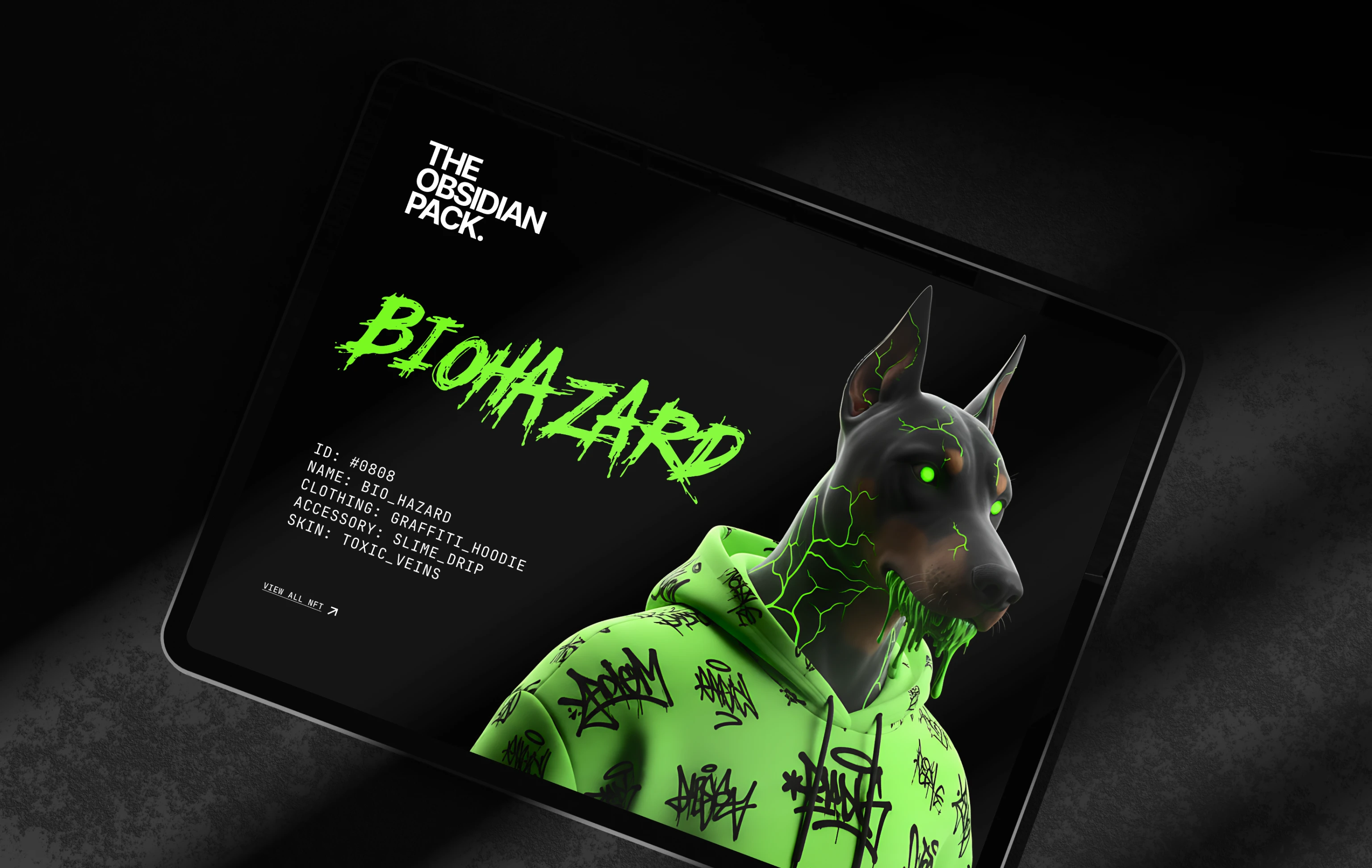 THE OBSIDIAN PACK — NFT MARKETPLACE & WEB3 EXPERIENCE — Изображение №6 — Интерфейсы на Dprofile