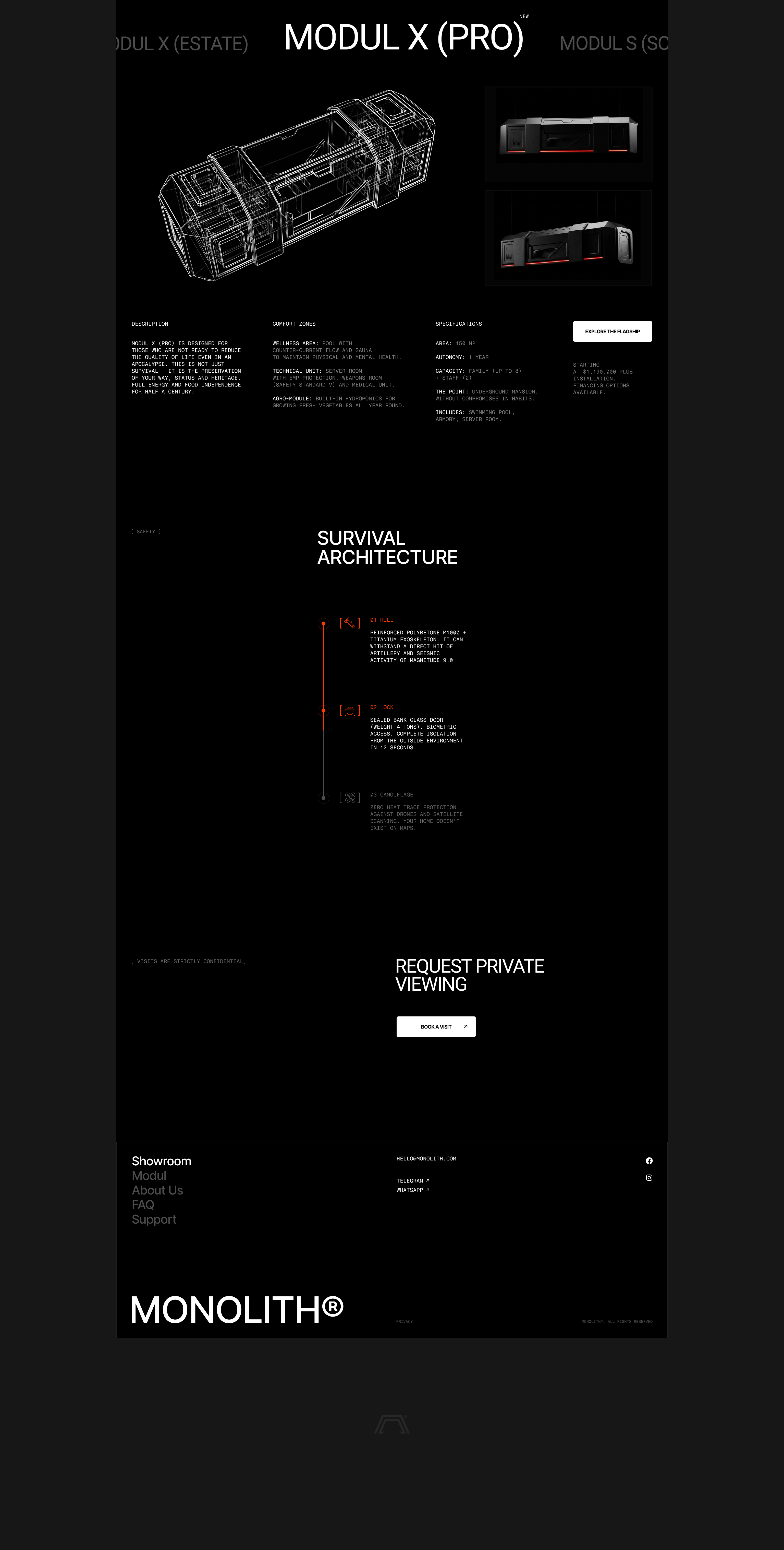 MONOLITH® — Автономный комплекс премиум-класса — Изображение №7 — Интерфейсы на Dprofile