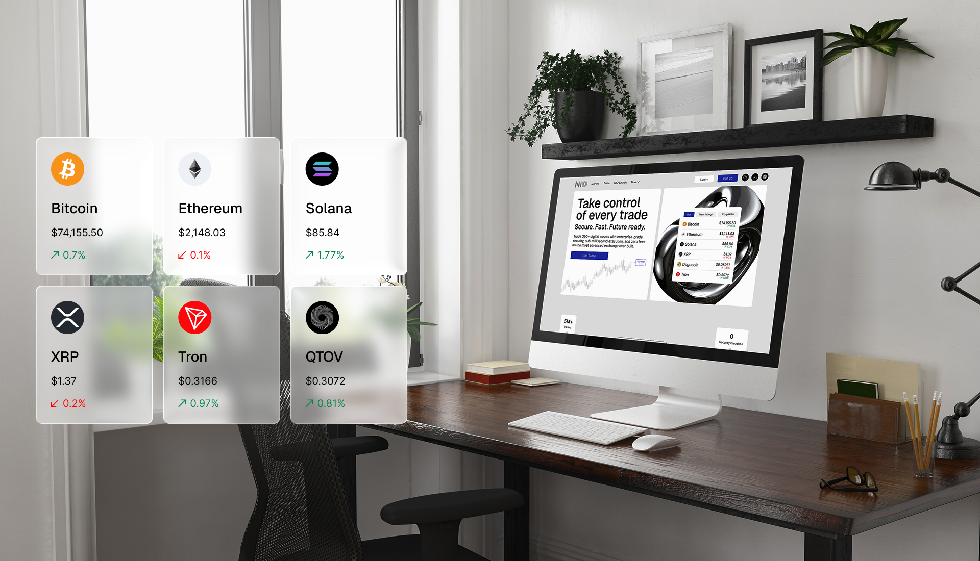 Nio Exchange | UX/UI дизайн главной страницы — Изображение №12 — Интерфейсы, Брендинг на Dprofile
