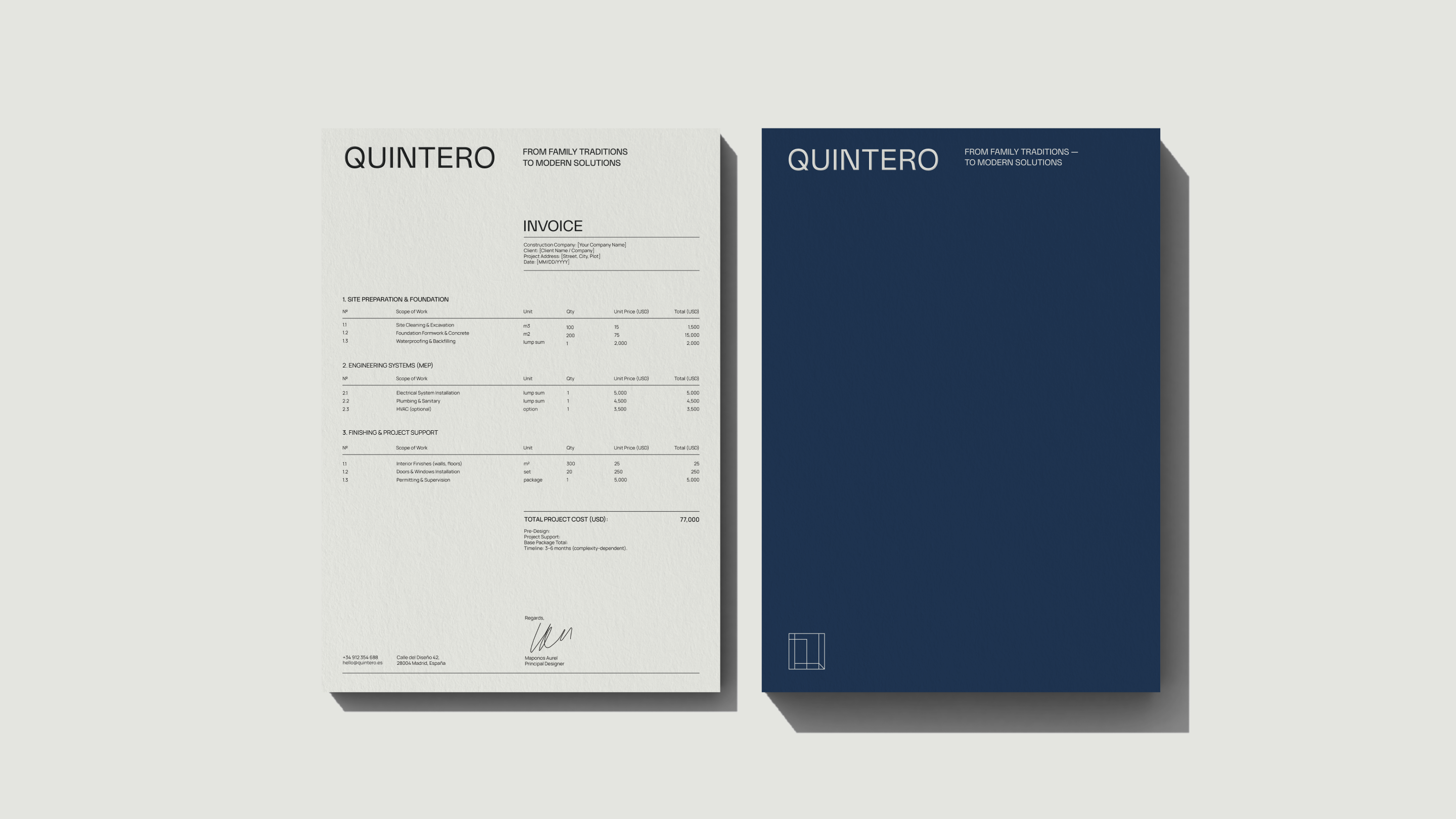 QUINTERO / BRANDING — Изображение №12 — Брендинг, Графика на Dprofile