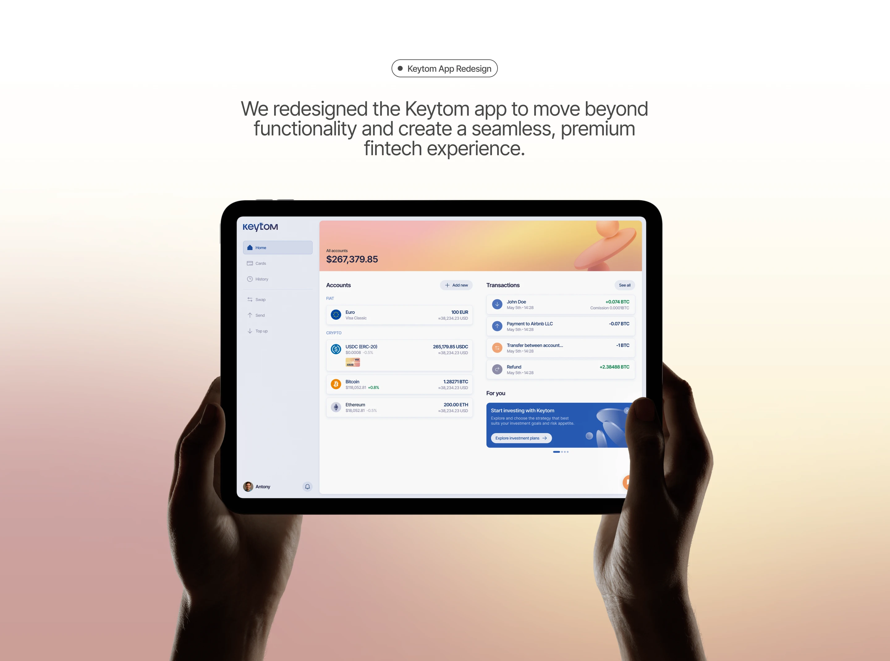 Keytom / брендинг / сайт / uxui — Изображение №9 — Интерфейсы на Dprofile
