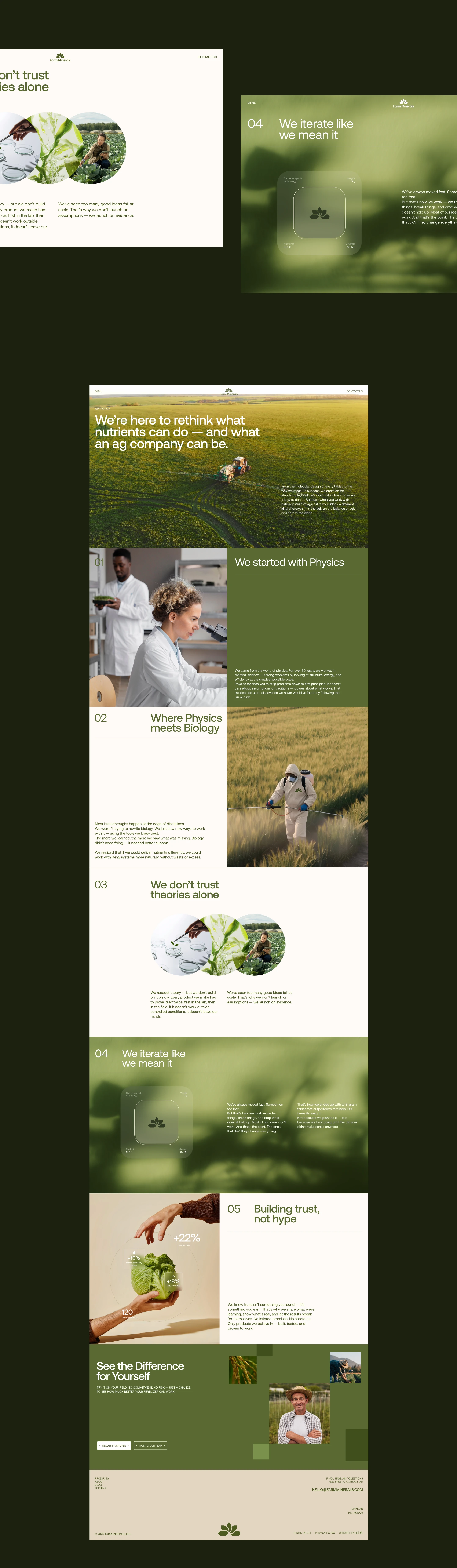 Farm Minerals / брендинг, сайт, упаковка — Изображение №5 — Брендинг, 3D на Dprofile