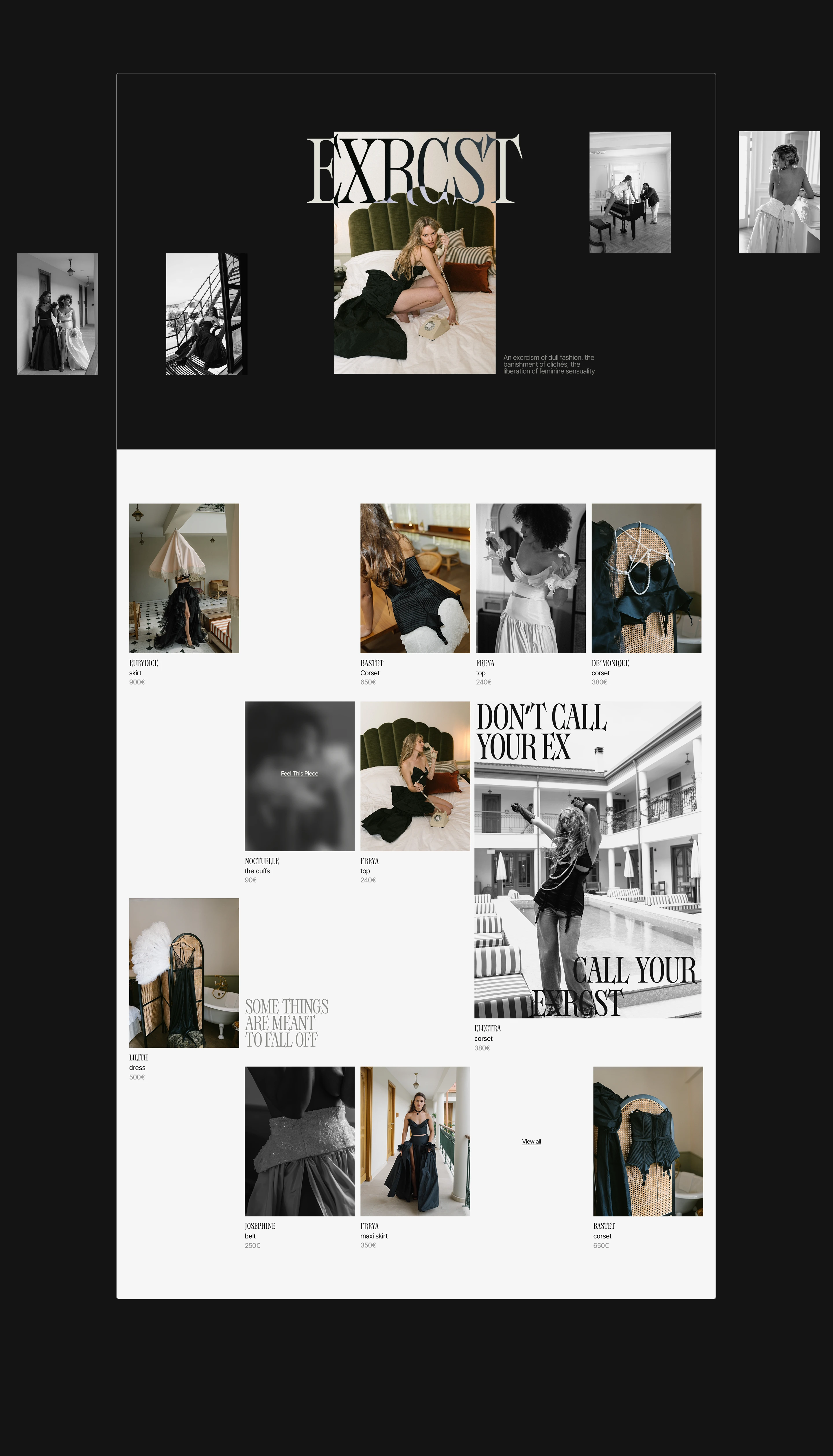 exrcst / бренд одежды / брендинг / веб — Изображение №8 — Интерфейсы, Брендинг на Dprofile