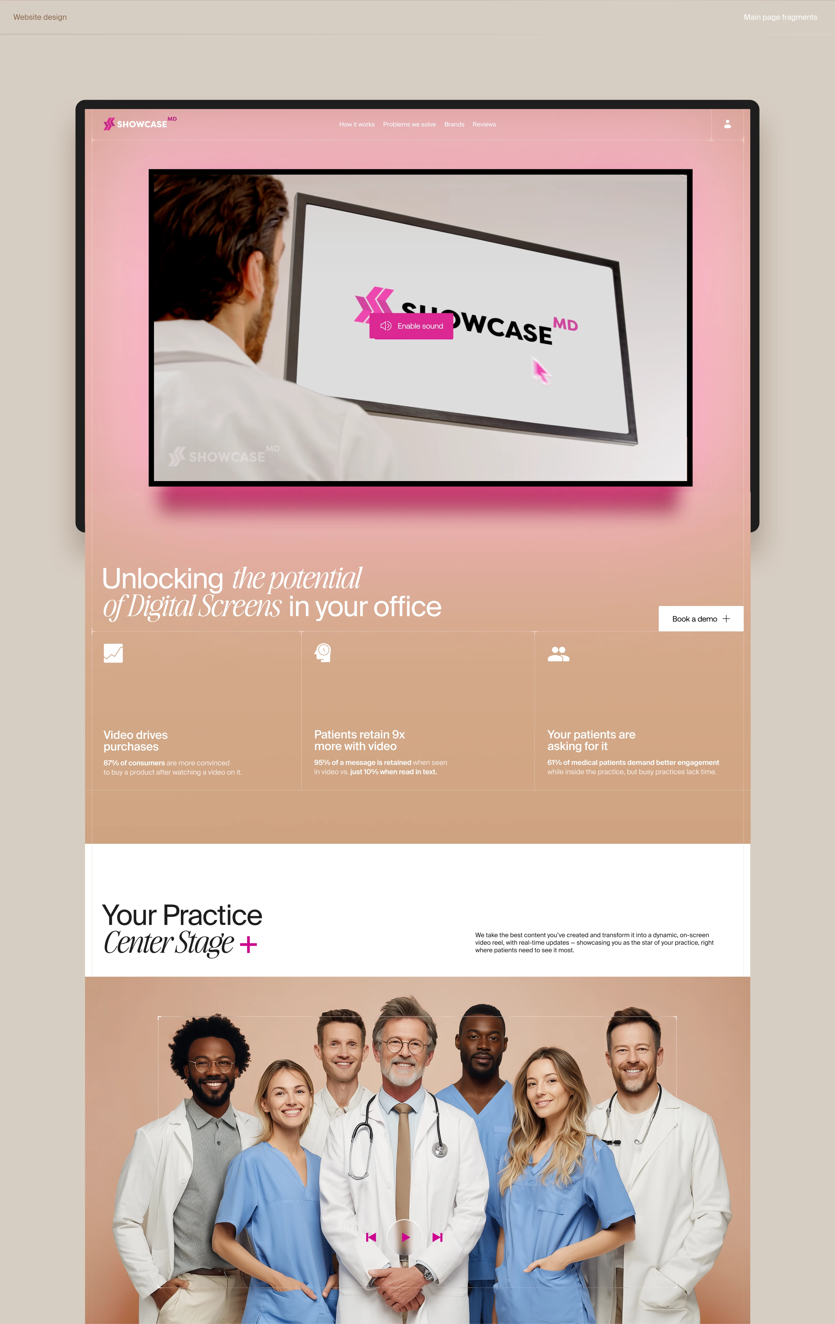 Showcase MD / медицина / брендинг / веб — Изображение №8 — Интерфейсы, Брендинг на Dprofile