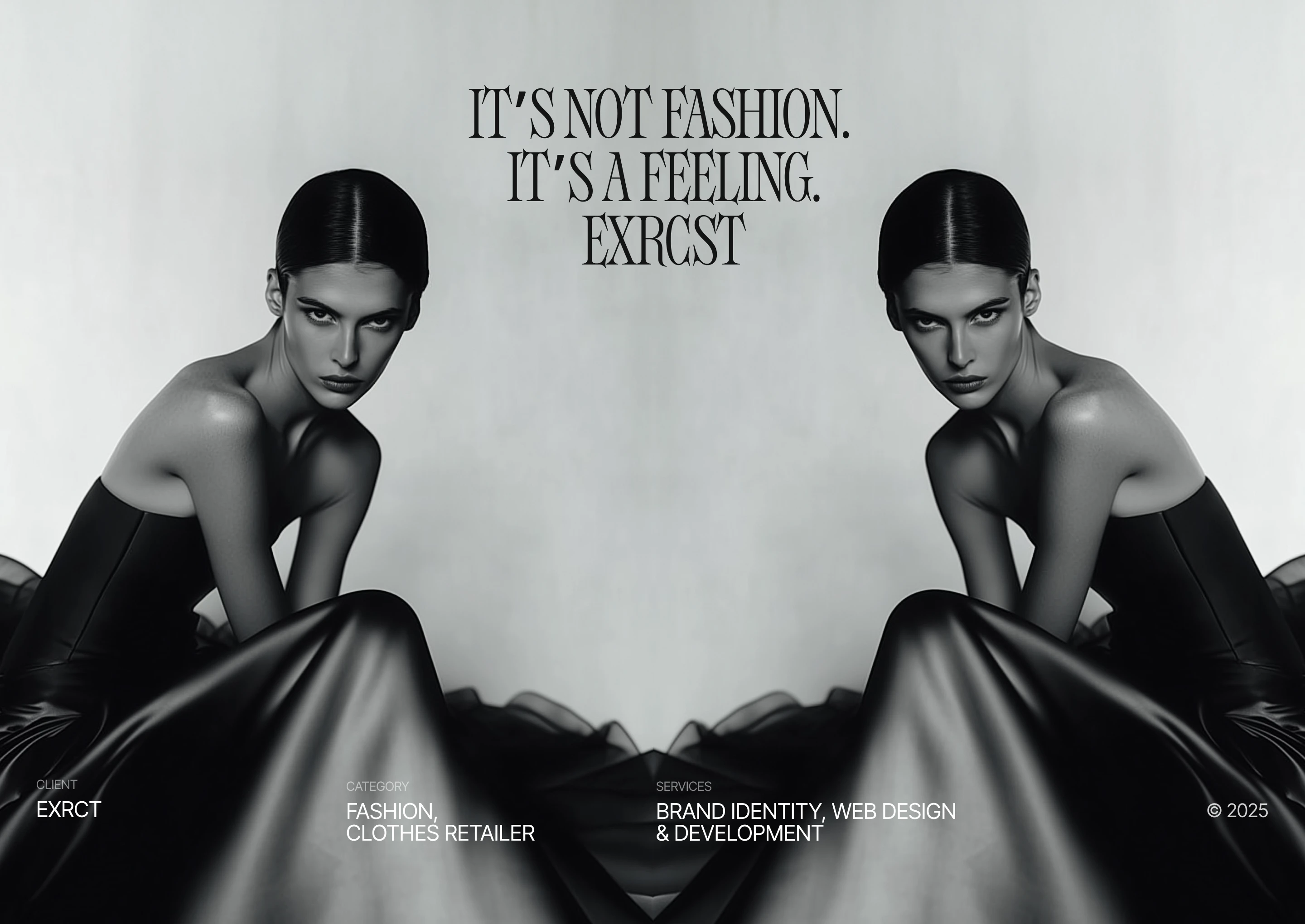 exrcst / бренд одежды / брендинг / веб — Изображение №1 — Интерфейсы, Брендинг на Dprofile