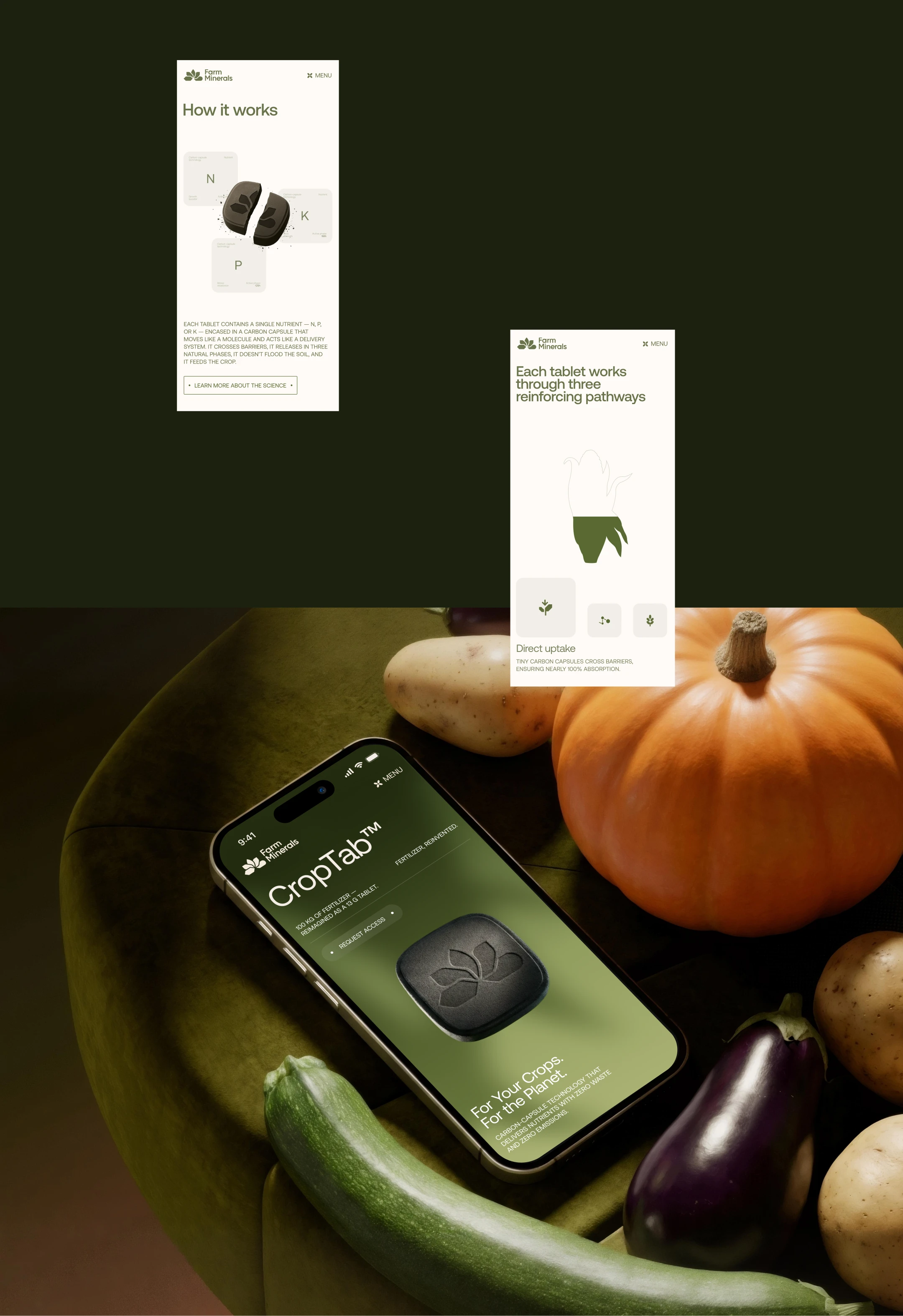 Farm Minerals / брендинг, сайт, упаковка — Изображение №6 — Брендинг, 3D на Dprofile