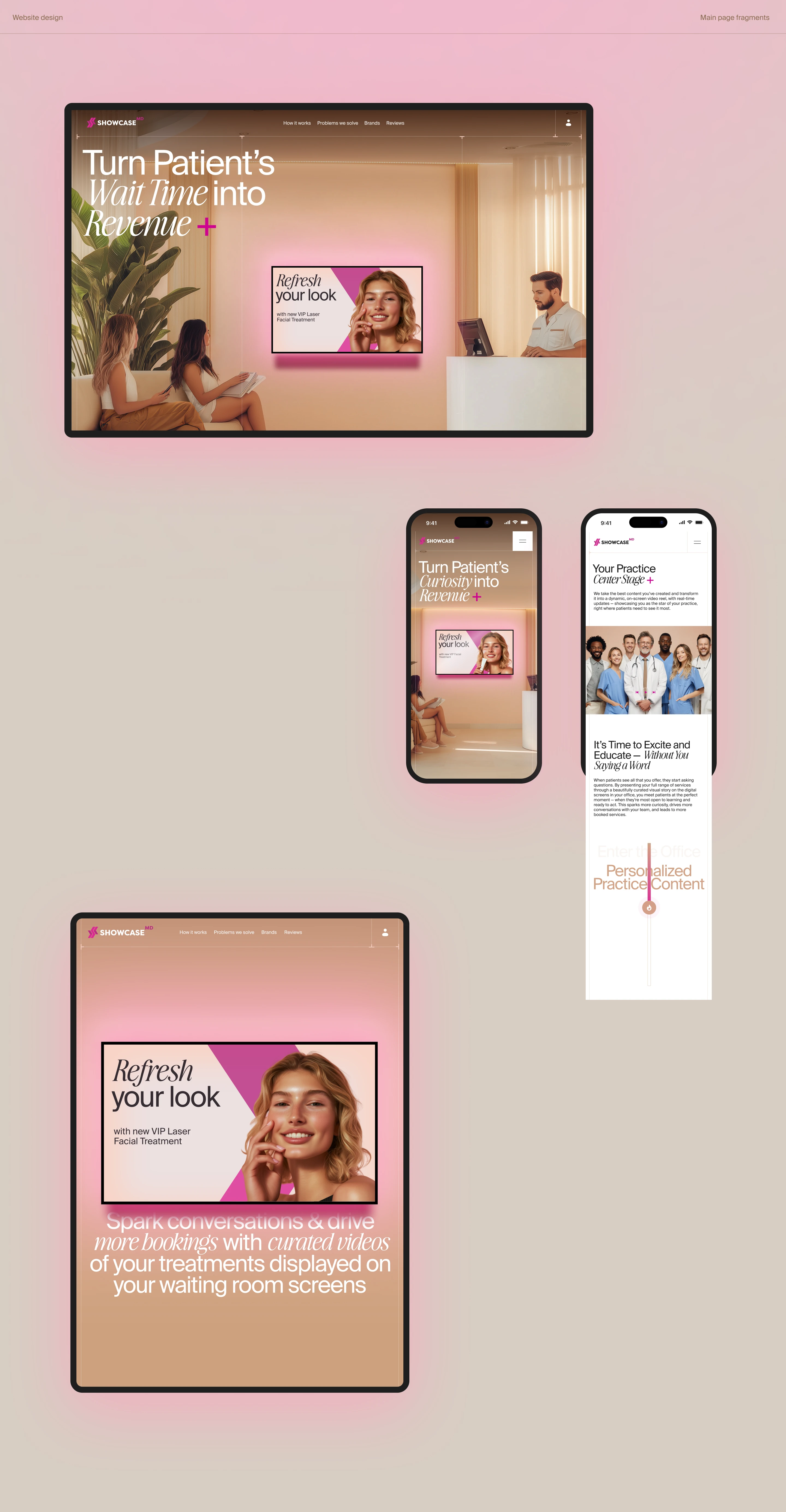 Showcase MD / медицина / брендинг / веб — Изображение №5 — Интерфейсы, Брендинг на Dprofile