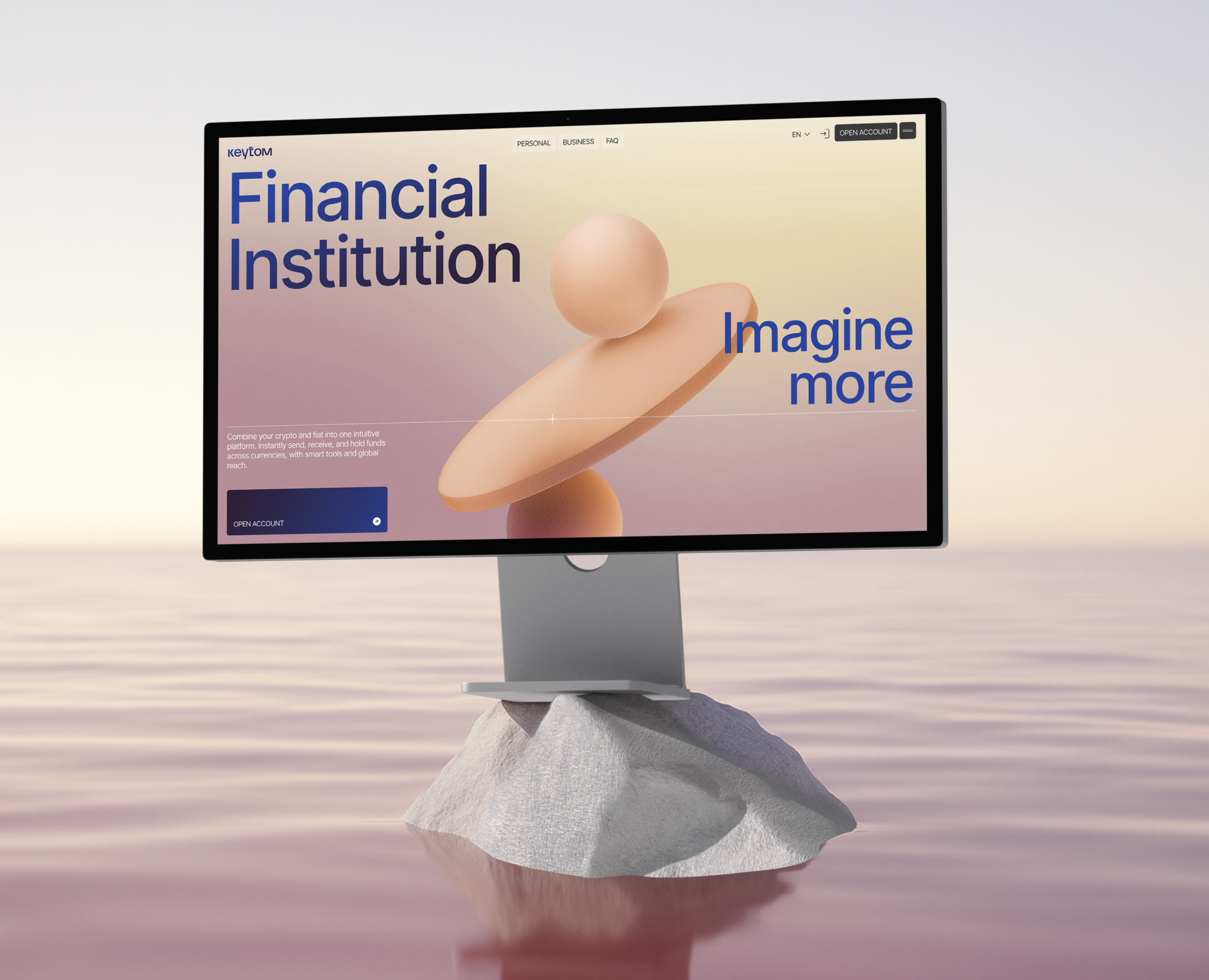 Keytom / брендинг / сайт / uxui на Dprofile