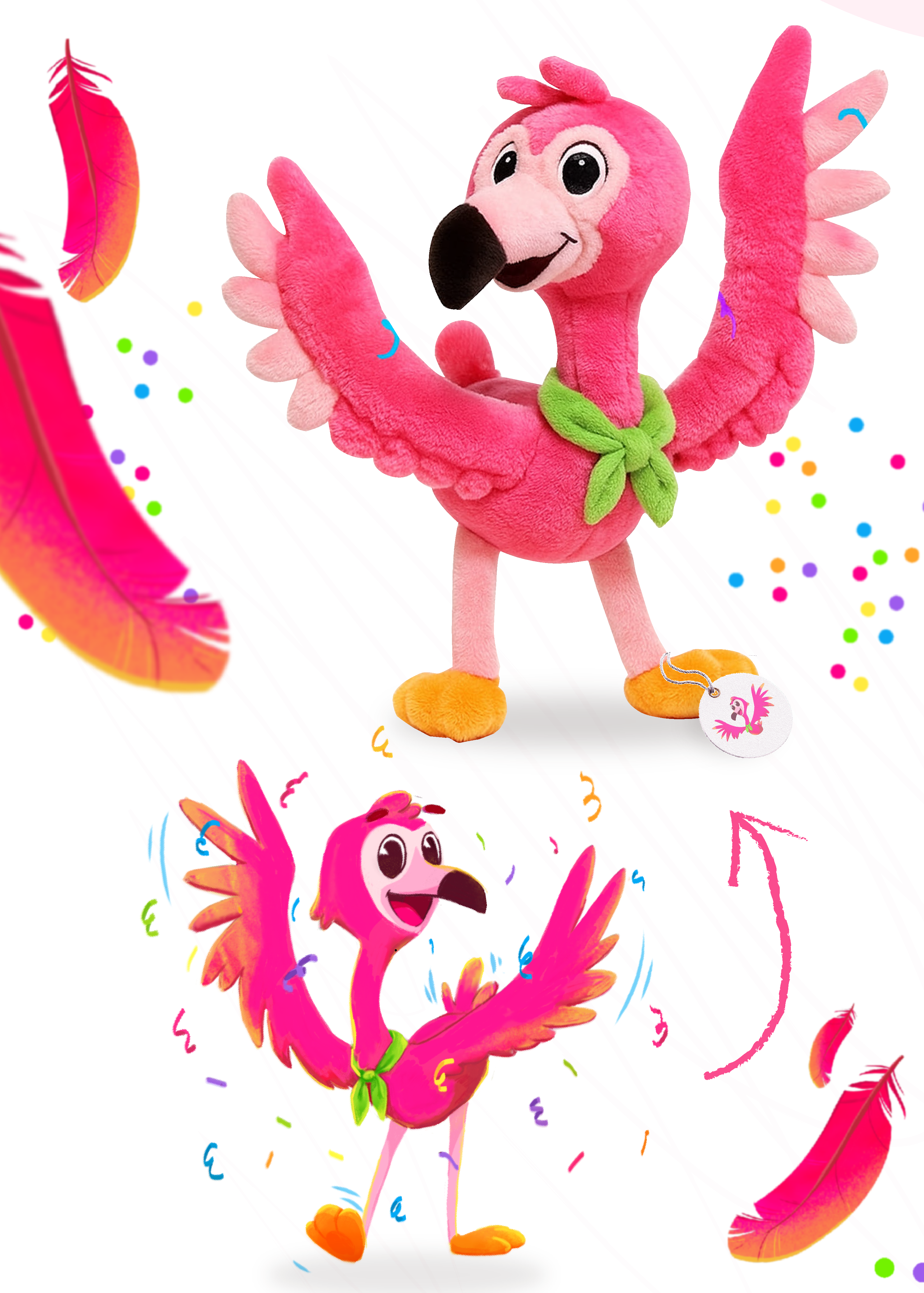 Фламинго Бум | Бренд-персонаж | Дизайн персонажа — Изображение №4 — Брендинг, Иллюстрация на Dprofile