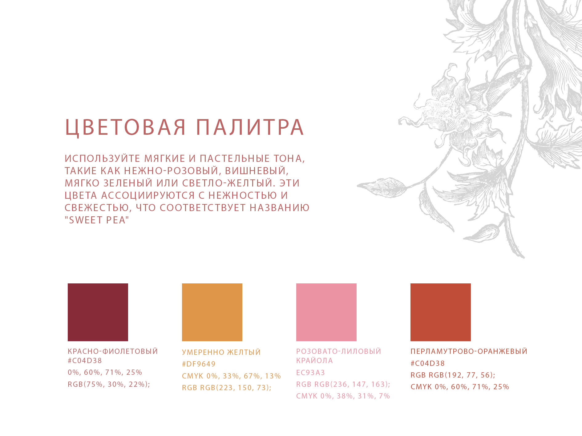 Sweet Pea Фирменный стиль — Изображение №18 — Брендинг на Dprofile
