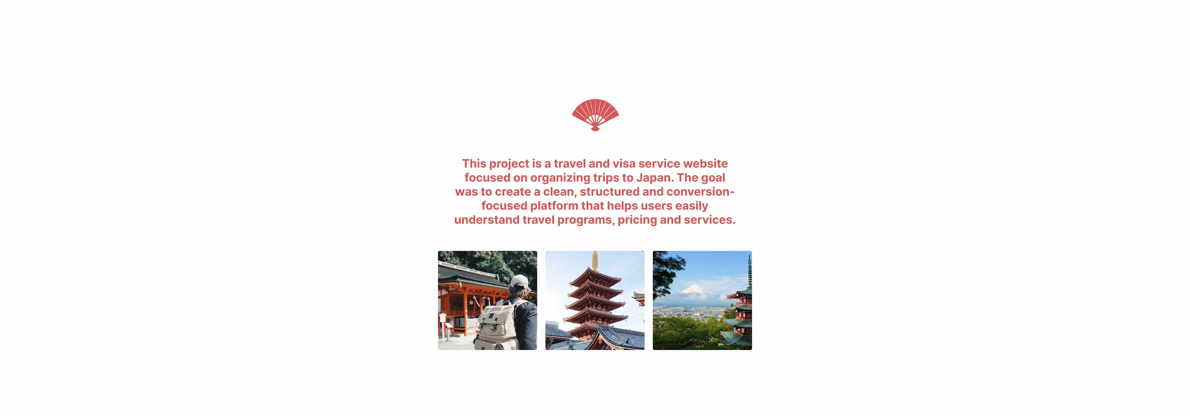 Japan travel website — UI/UX design & development — Изображение №2 — Интерфейсы на Dprofile