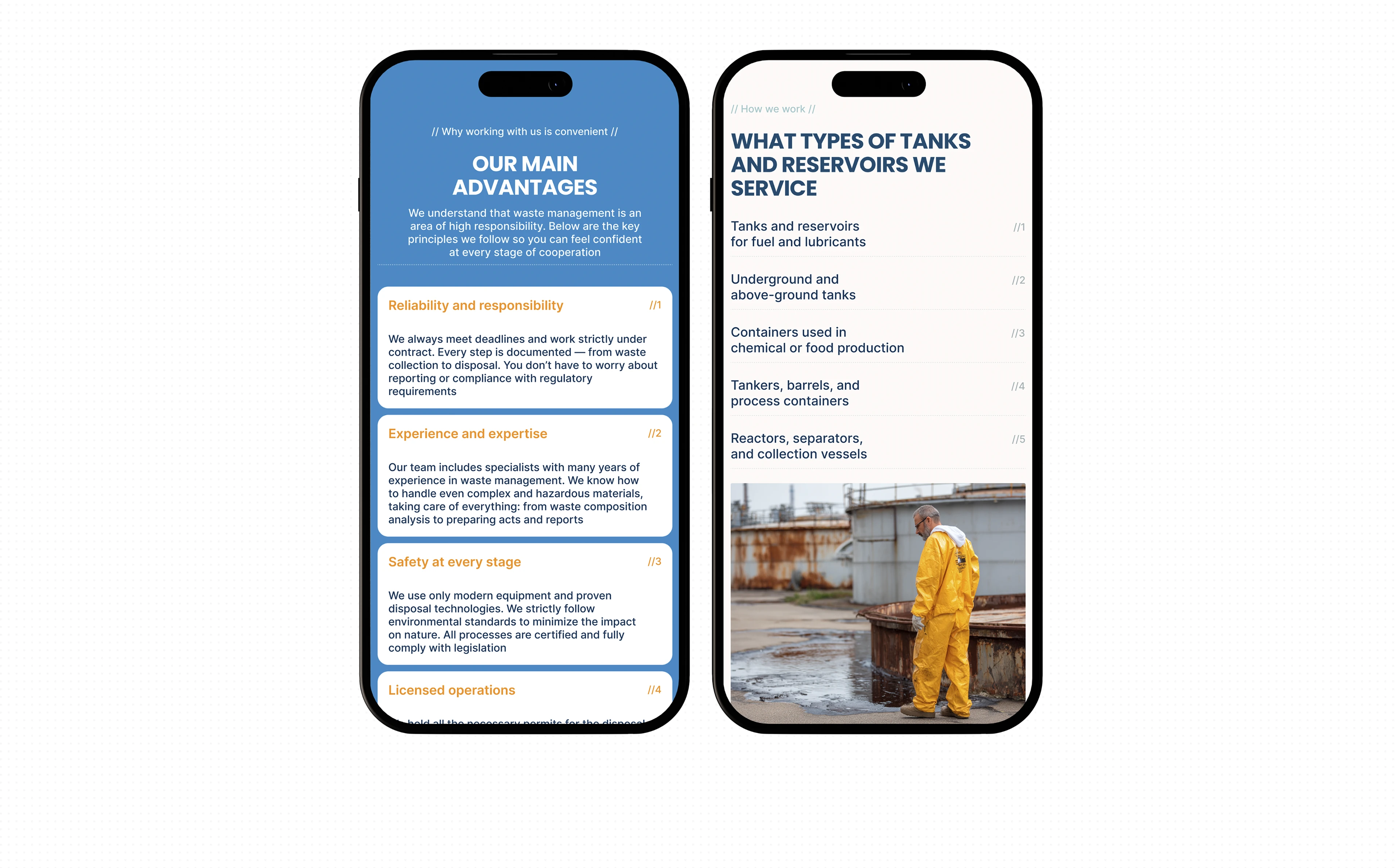 Corporate Website for a waste management company — Изображение №12 — Интерфейсы на Dprofile