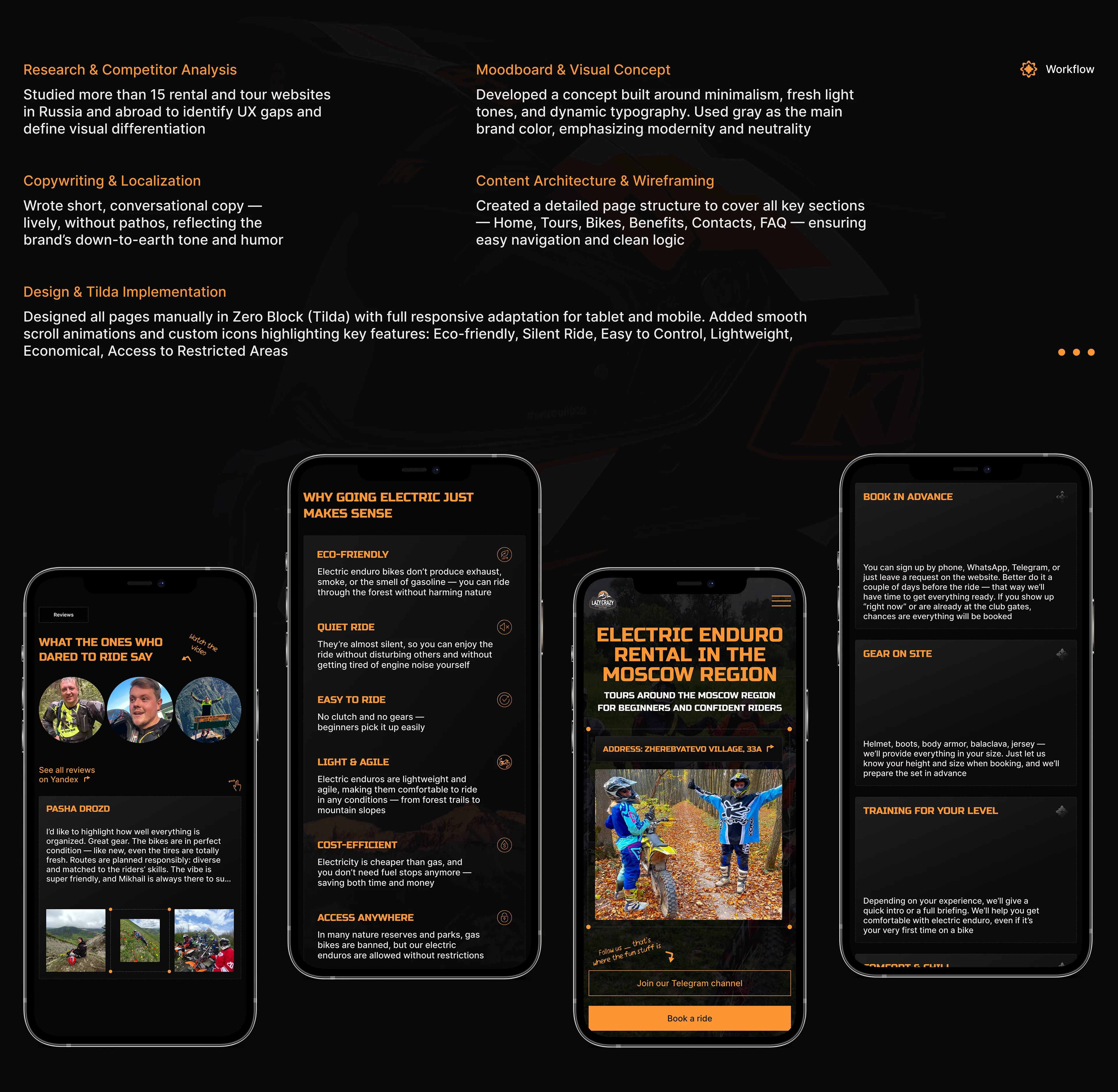 Web design for LazyCrazy's electric enduro service — Изображение №8 — Интерфейсы на Dprofile