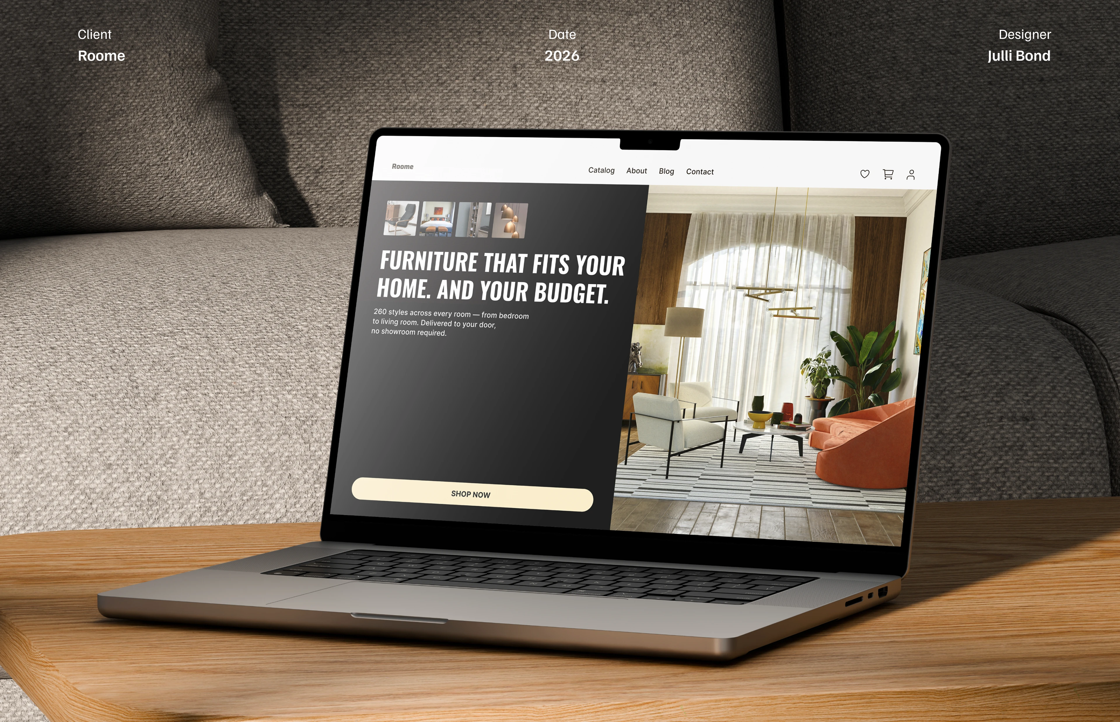 RRoome — Furniture E-Commerce Redesign — Изображение №1 — Интерфейсы на Dprofile