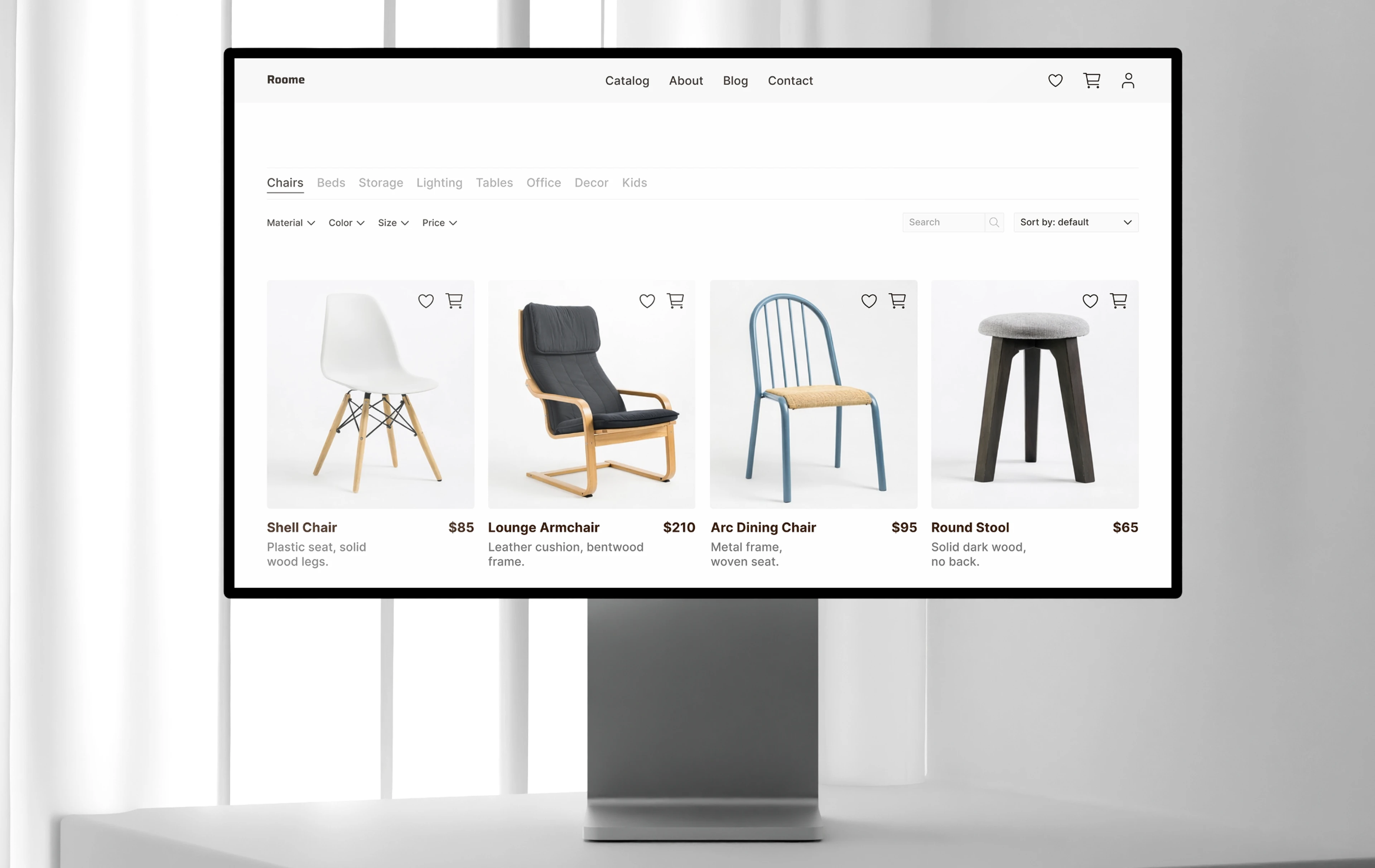 RRoome — Furniture E-Commerce Redesign — Изображение №8 — Интерфейсы на Dprofile