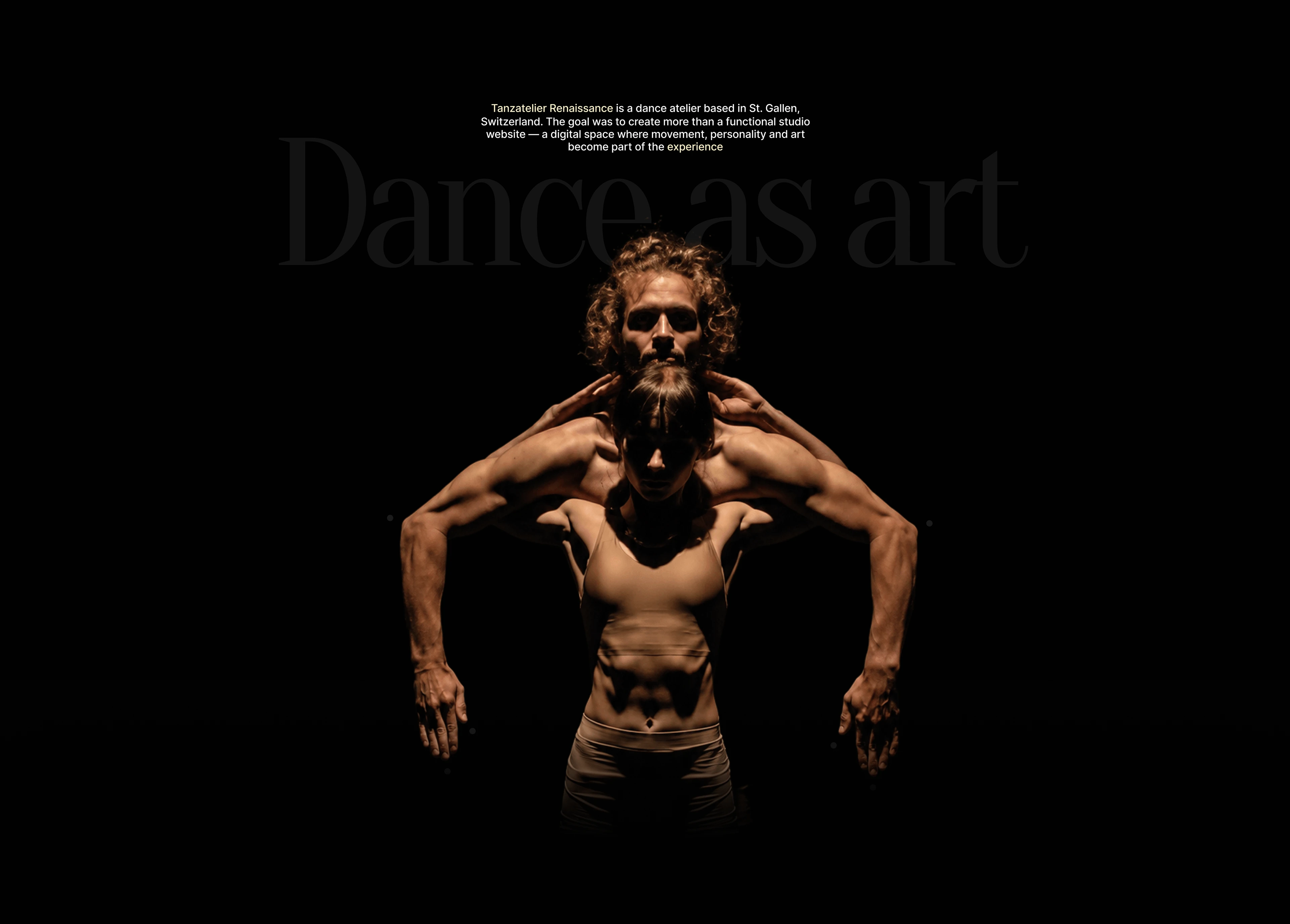 Tanzatelier Renaissance — Dance Studio Website — Изображение №2 — Интерфейсы на Dprofile