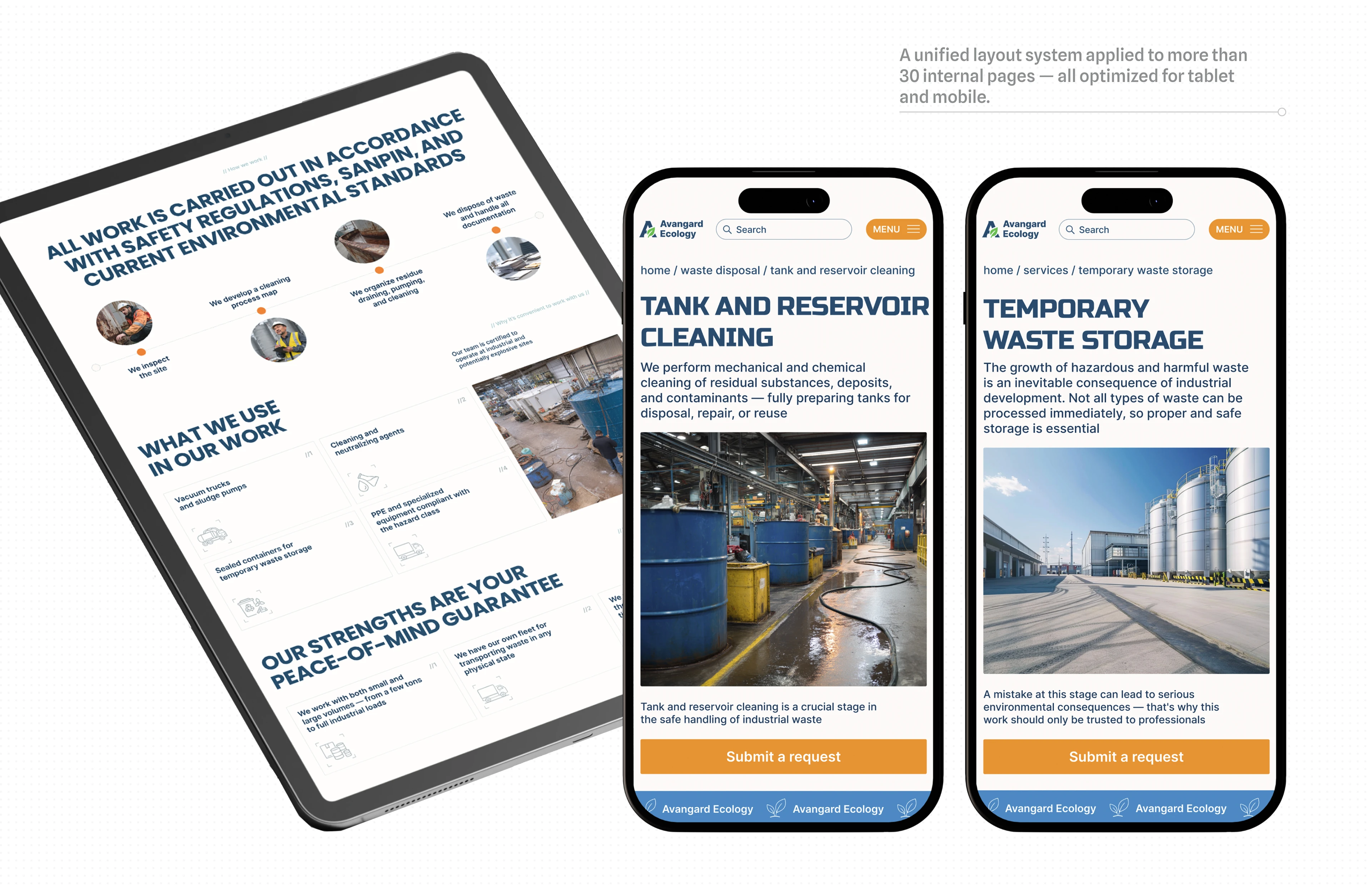 Corporate Website for a waste management company — Изображение №9 — Интерфейсы на Dprofile