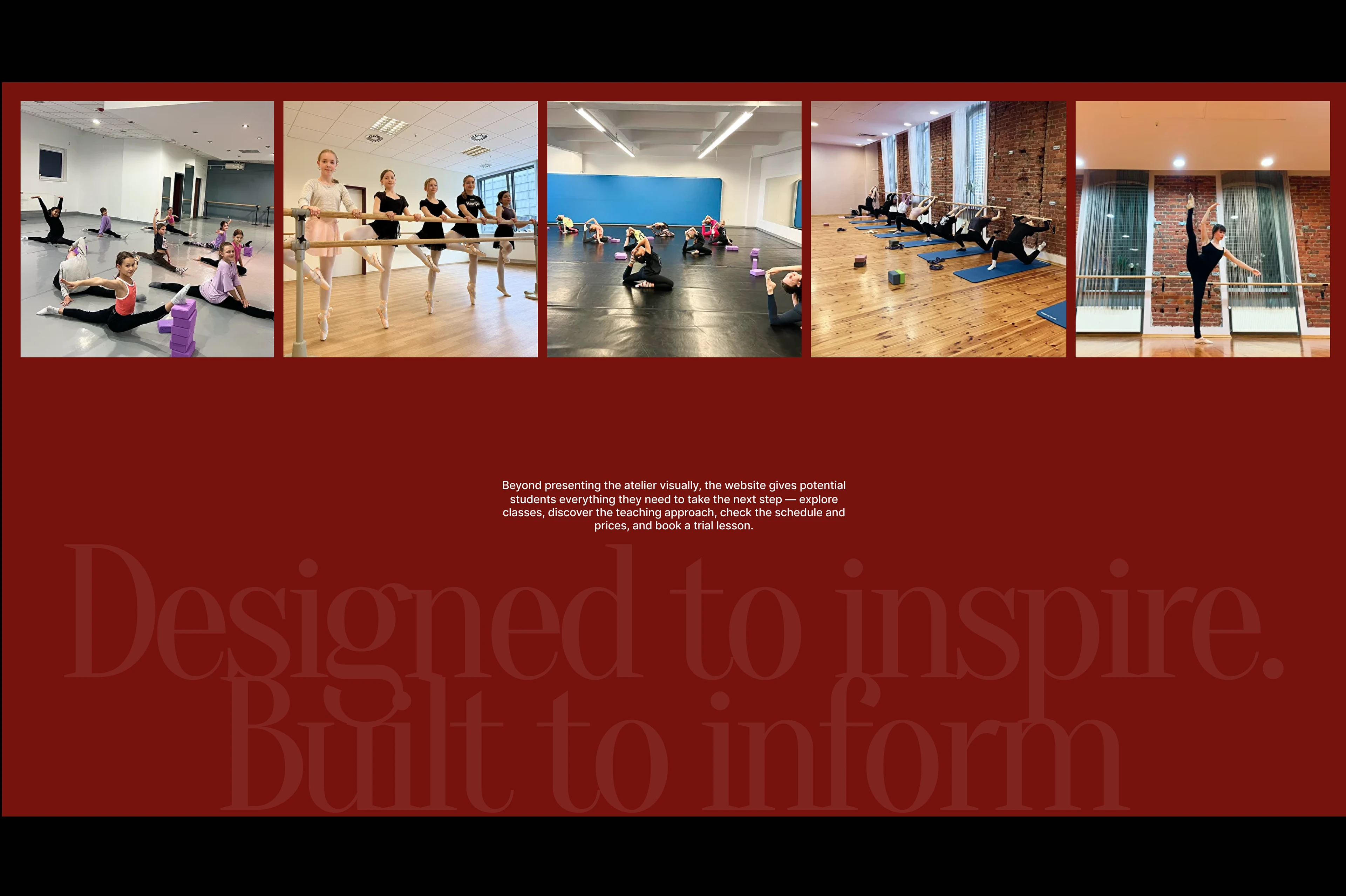 Tanzatelier Renaissance — Dance Studio Website — Изображение №9 — Интерфейсы на Dprofile