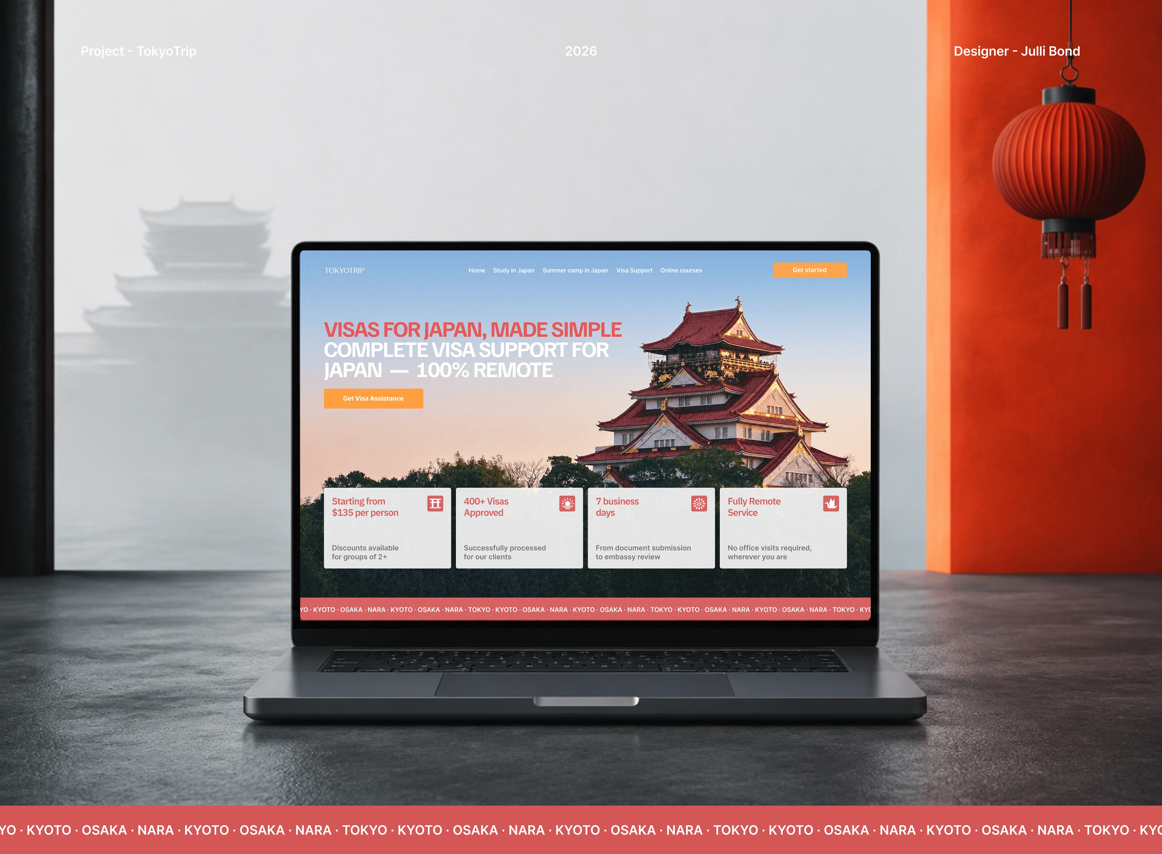 Japan travel website — UI/UX design & development — Изображение №1 — Интерфейсы на Dprofile