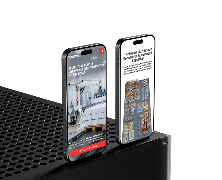 RoboMax — Industrial Robotics website design на Dprofile