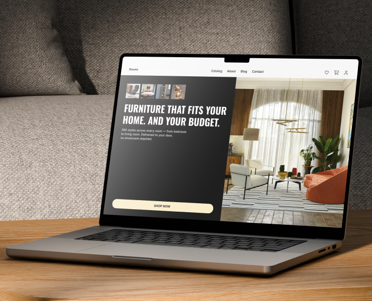 RRoome — Furniture E-Commerce Redesign на Dprofile
