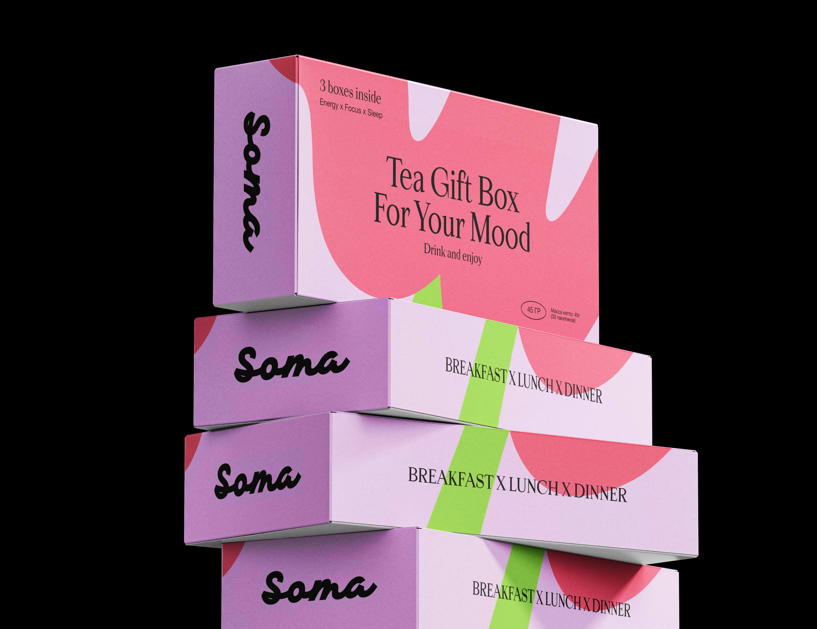 Айдентика для бренда функционального чая Soma — Изображение №11 — Брендинг на Dprofile