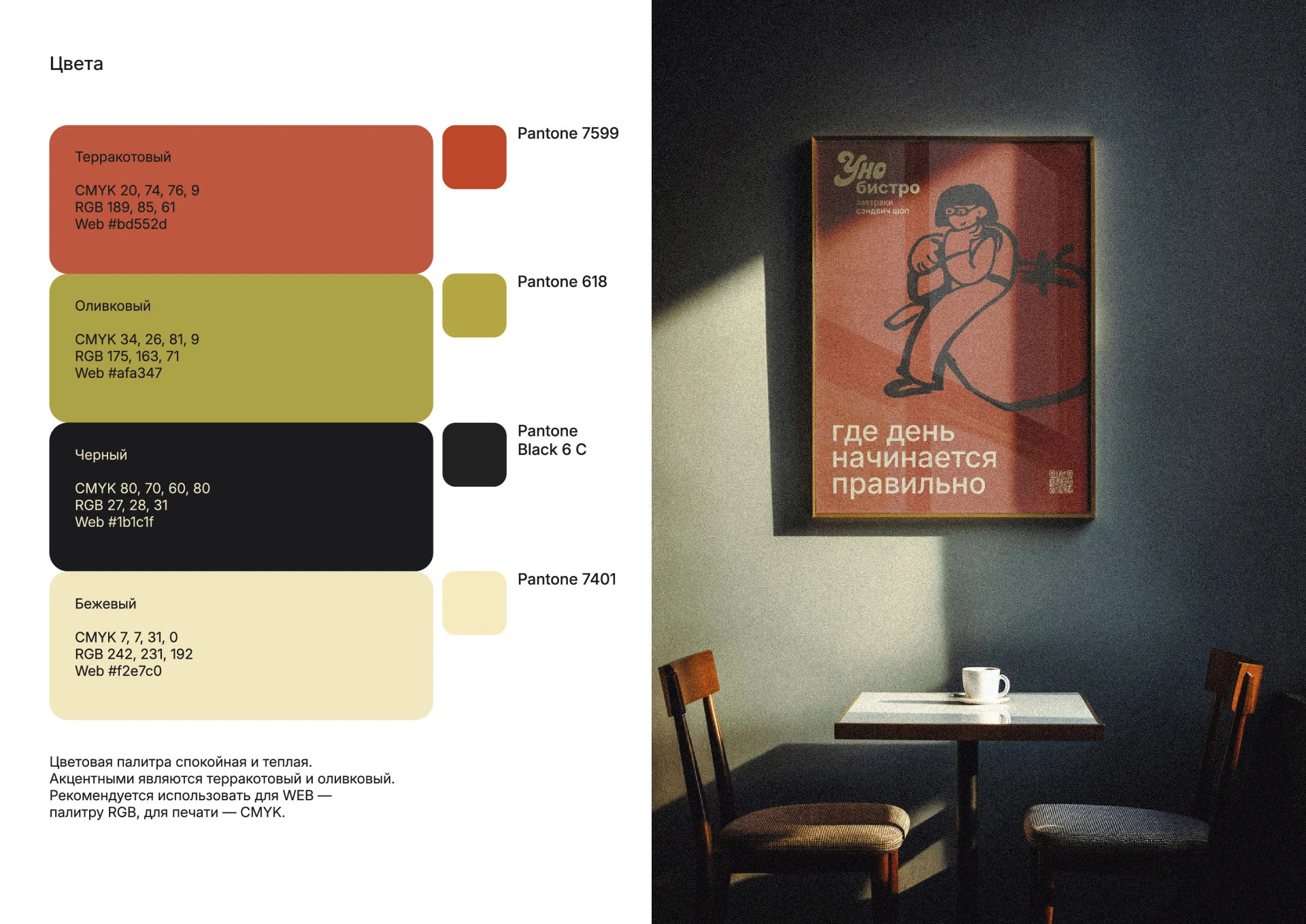 Фирменный стиль Уно-бистро — Изображение №4 — Брендинг, Иллюстрация на Dprofile