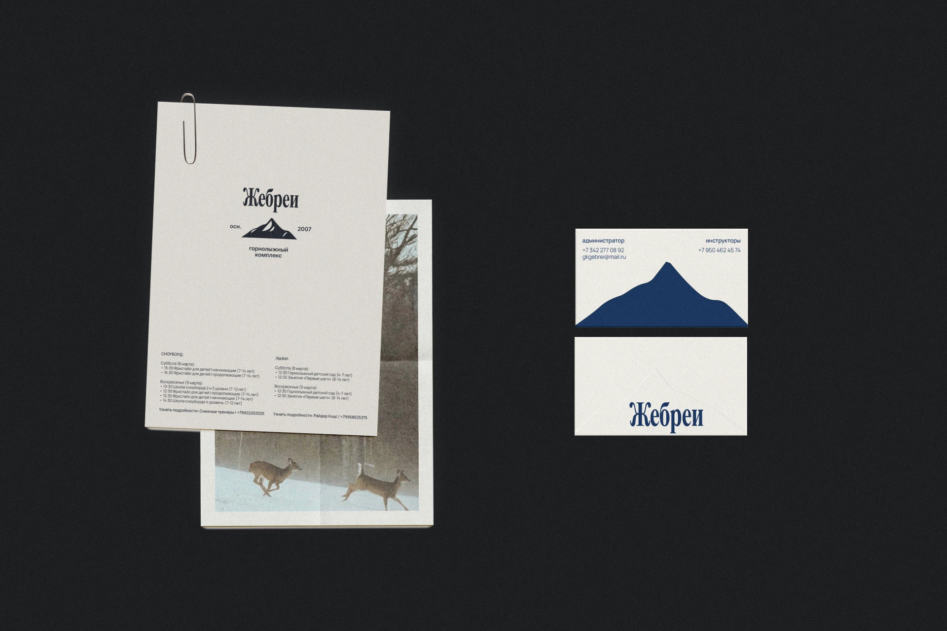 Фирменный стиль для горнолыжного комплекса "Жебреи" — Изображение №4 — Брендинг, Графика на Dprofile