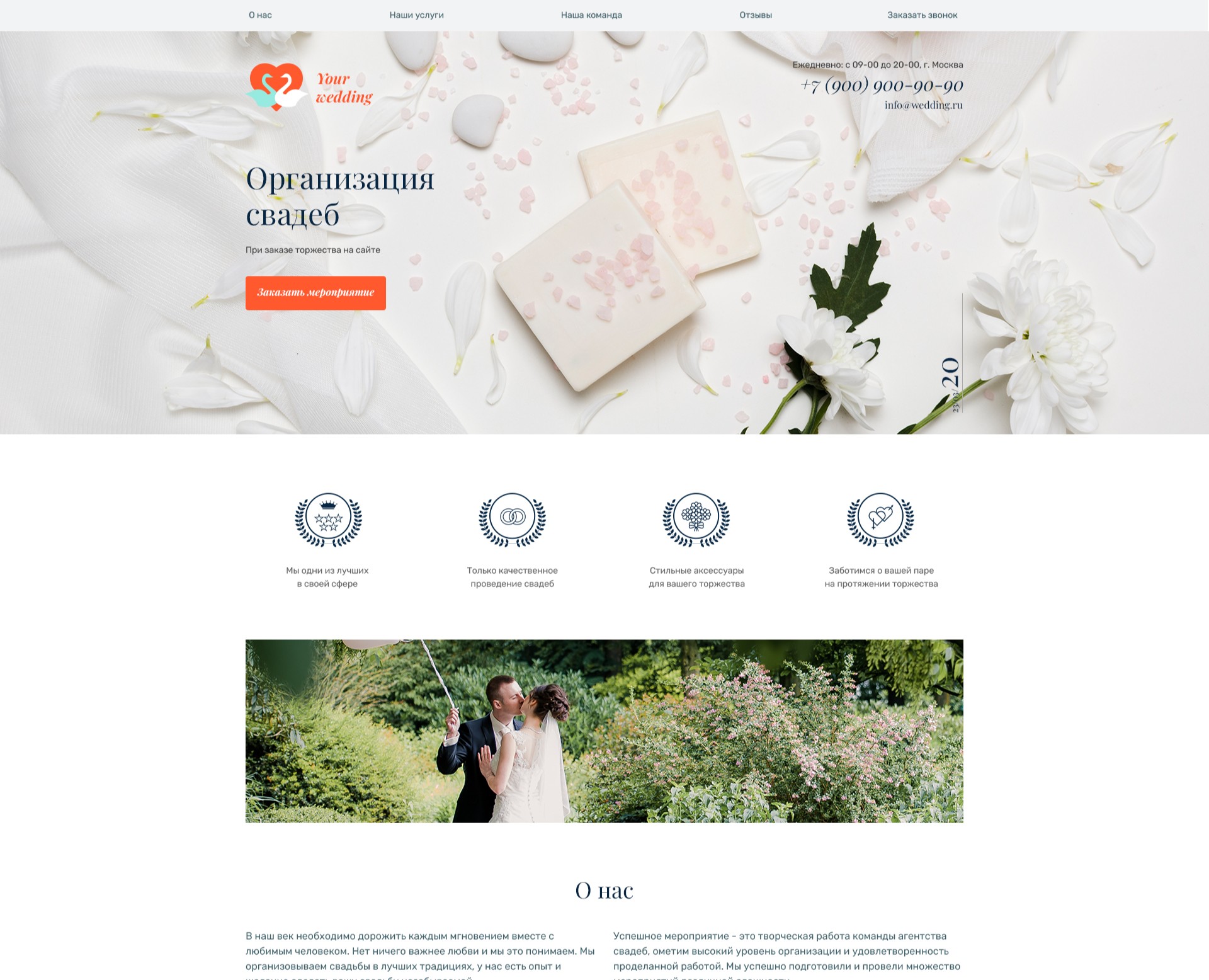 Организация свадеб — Интерфейсы на Dprofile