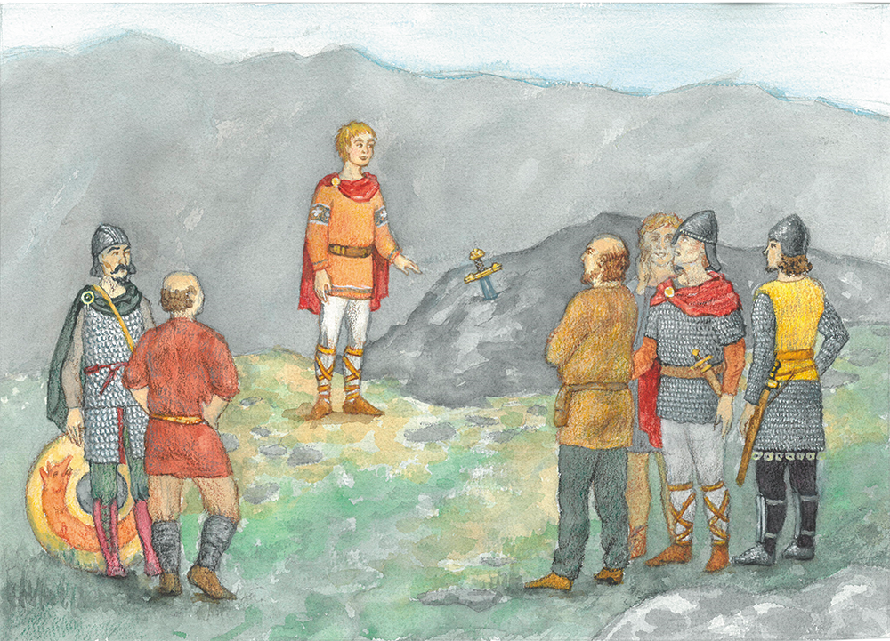 Детская иллюстрация к Легенде о короле Артуре — Изображение №7 — Иллюстрация, Графика на Dprofile