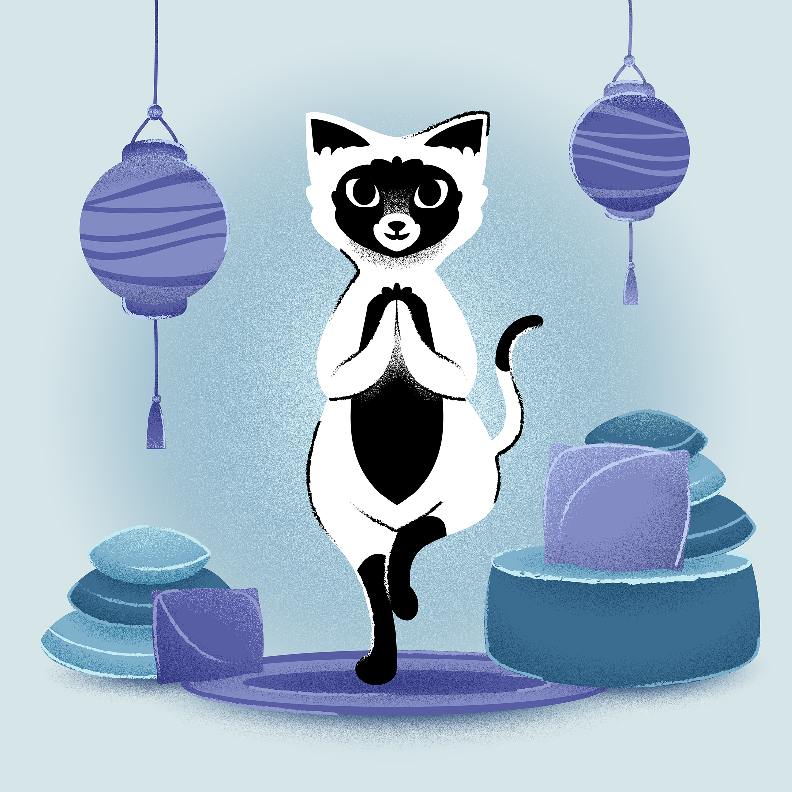 Коллекция иллюстраций на тему йоги — Изображение №3 — Иллюстрация на Dprofile