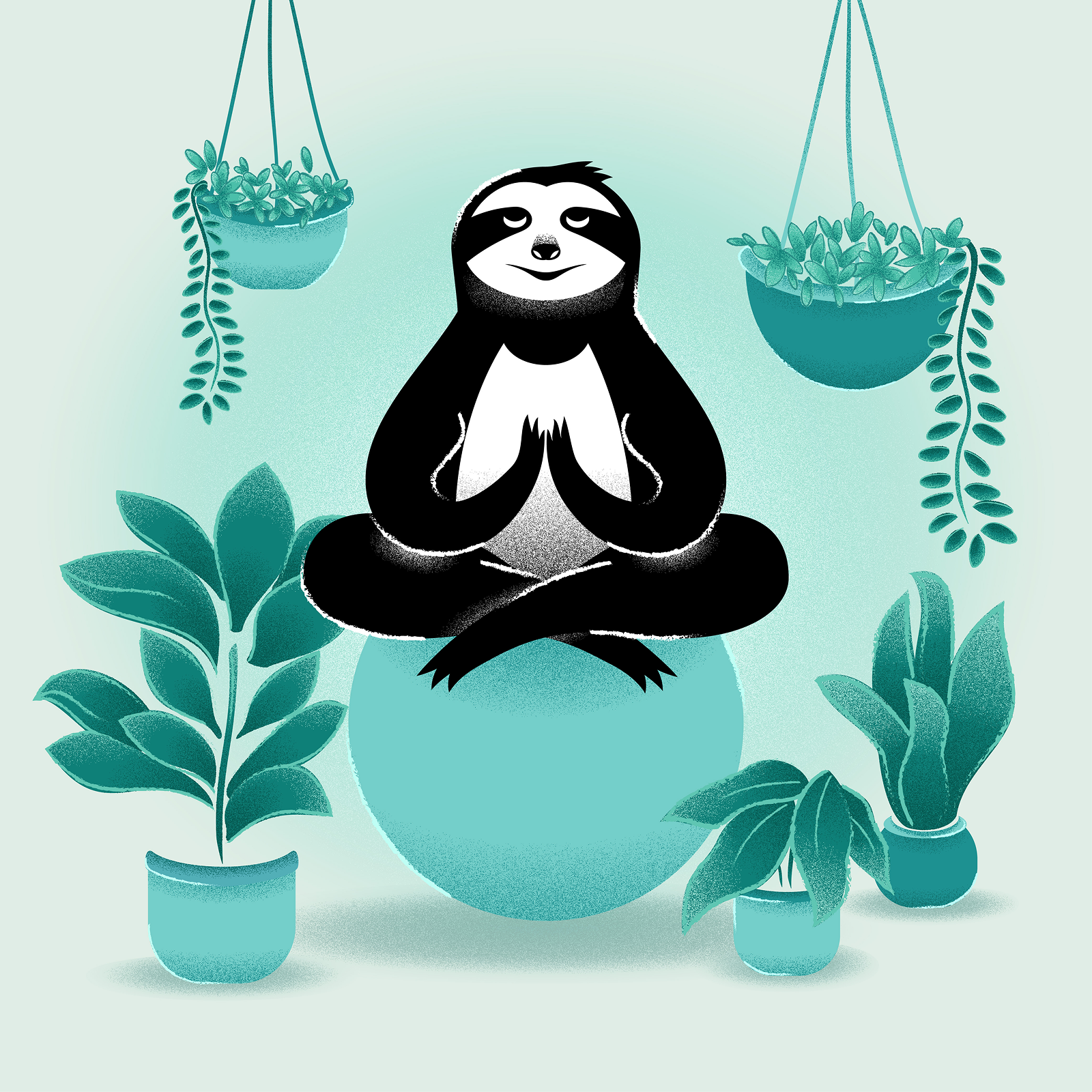 Коллекция иллюстраций на тему йоги — Изображение №2 — Иллюстрация на Dprofile