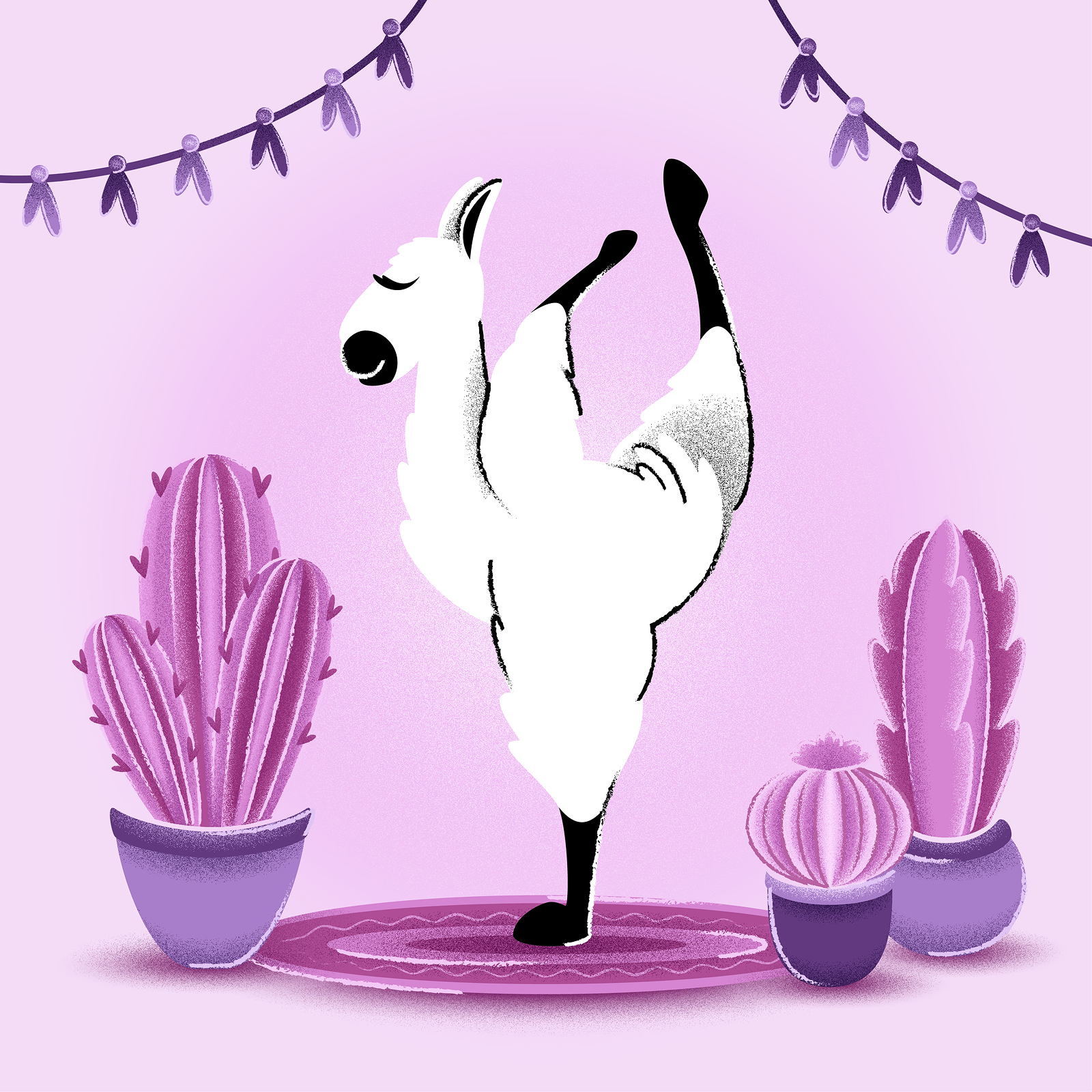 Коллекция иллюстраций на тему йоги — Изображение №4 — Иллюстрация на Dprofile