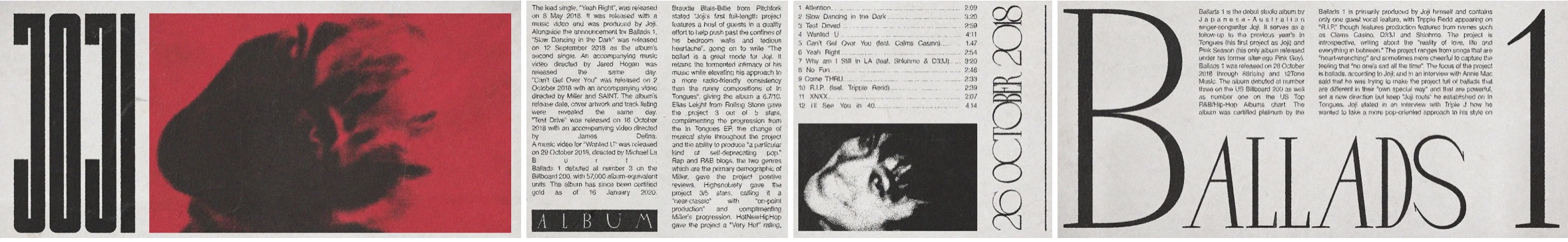 Ballads 1 Album - Poster Design — Изображение №2 — Иллюстрация, Графика на Dprofile