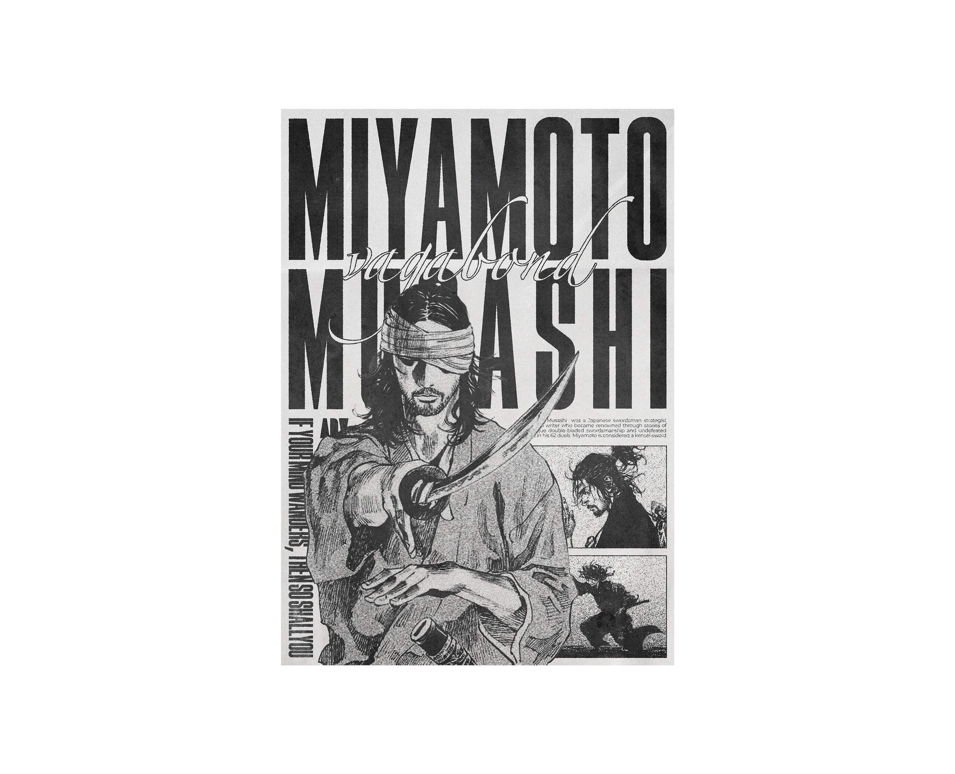 Miyamoto Musashi - Poster Design — Иллюстрация, Графика на Dprofile