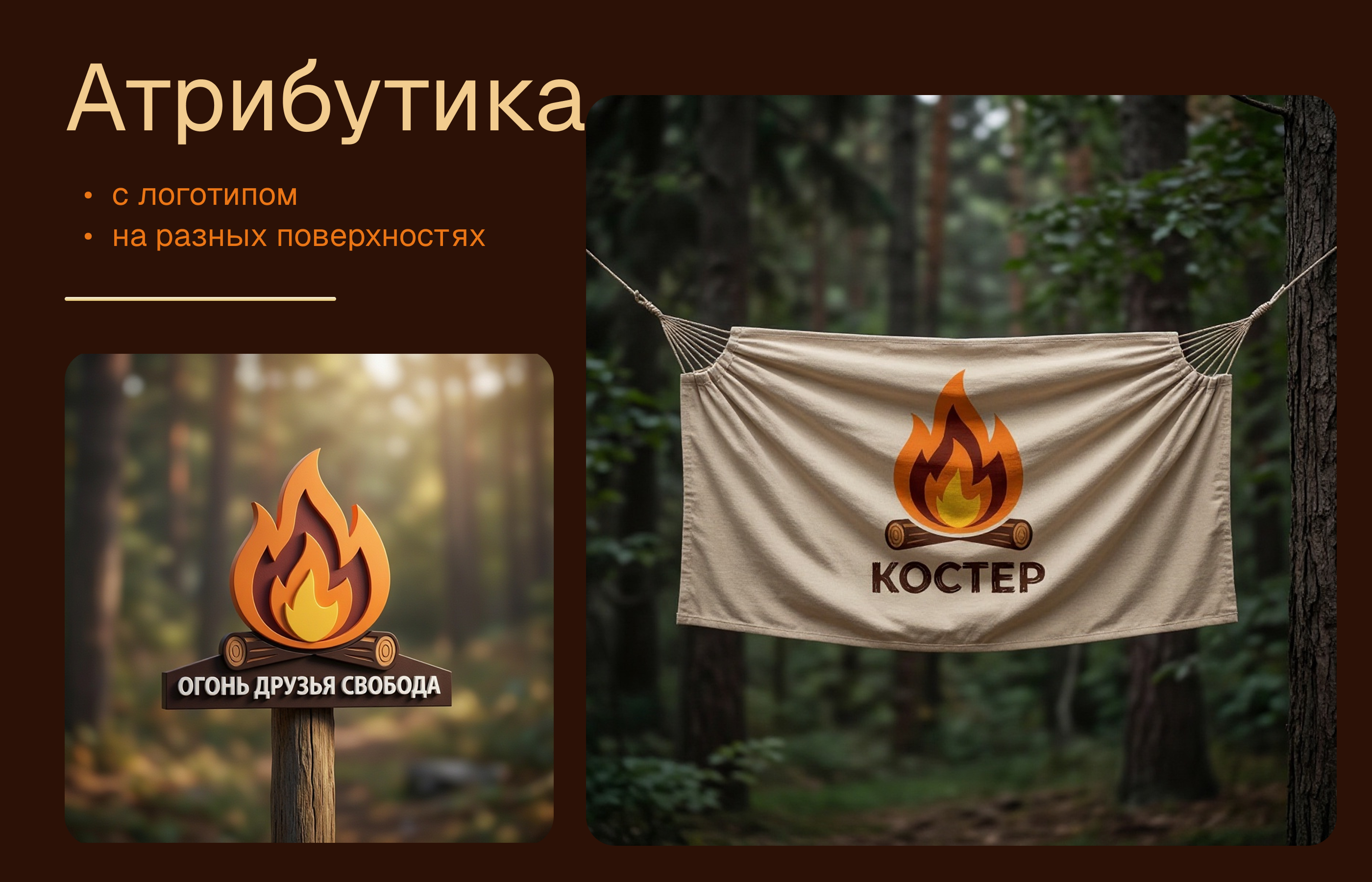 визуал для кемпинга "Костер" — Изображение №6 — Интерфейсы, Брендинг на Dprofile