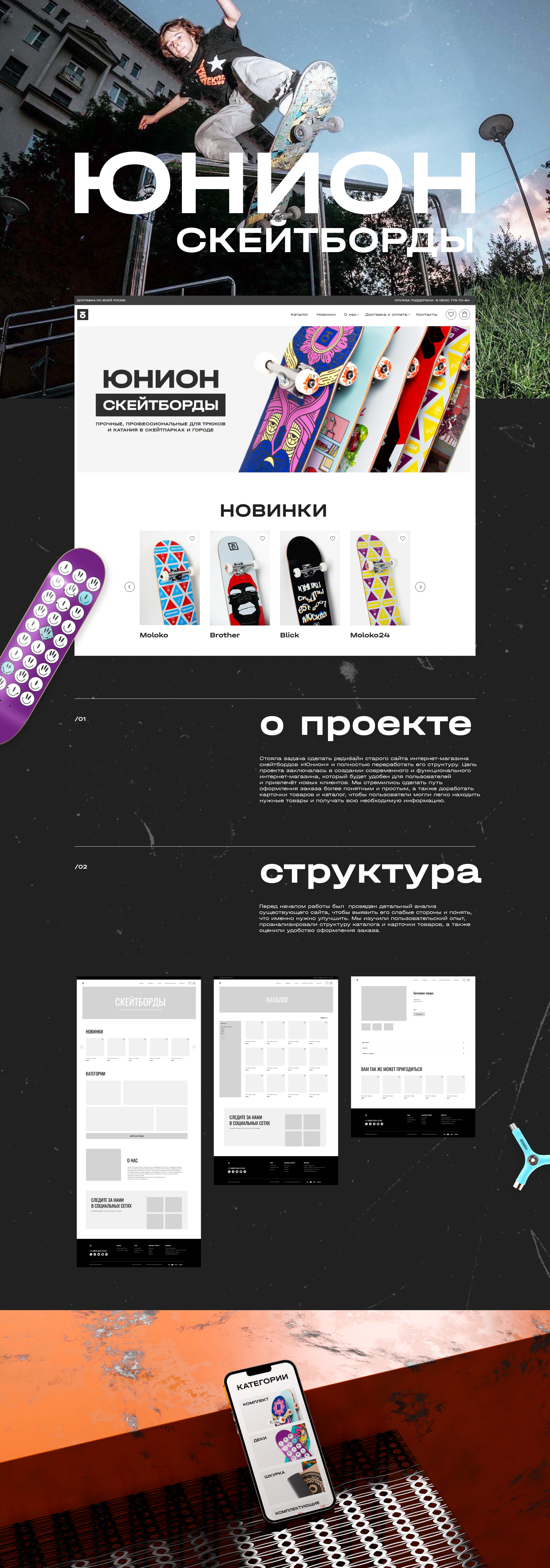 Union Skateboards / eCommerce Design — Изображение №1 — Интерфейсы на Dprofile