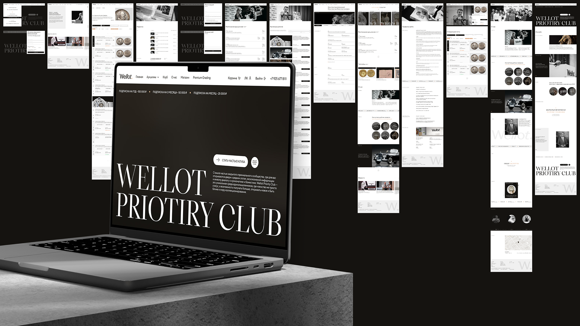 Сайт аукционного дома Wellot — Изображение №5 — Интерфейсы, Брендинг на Dprofile