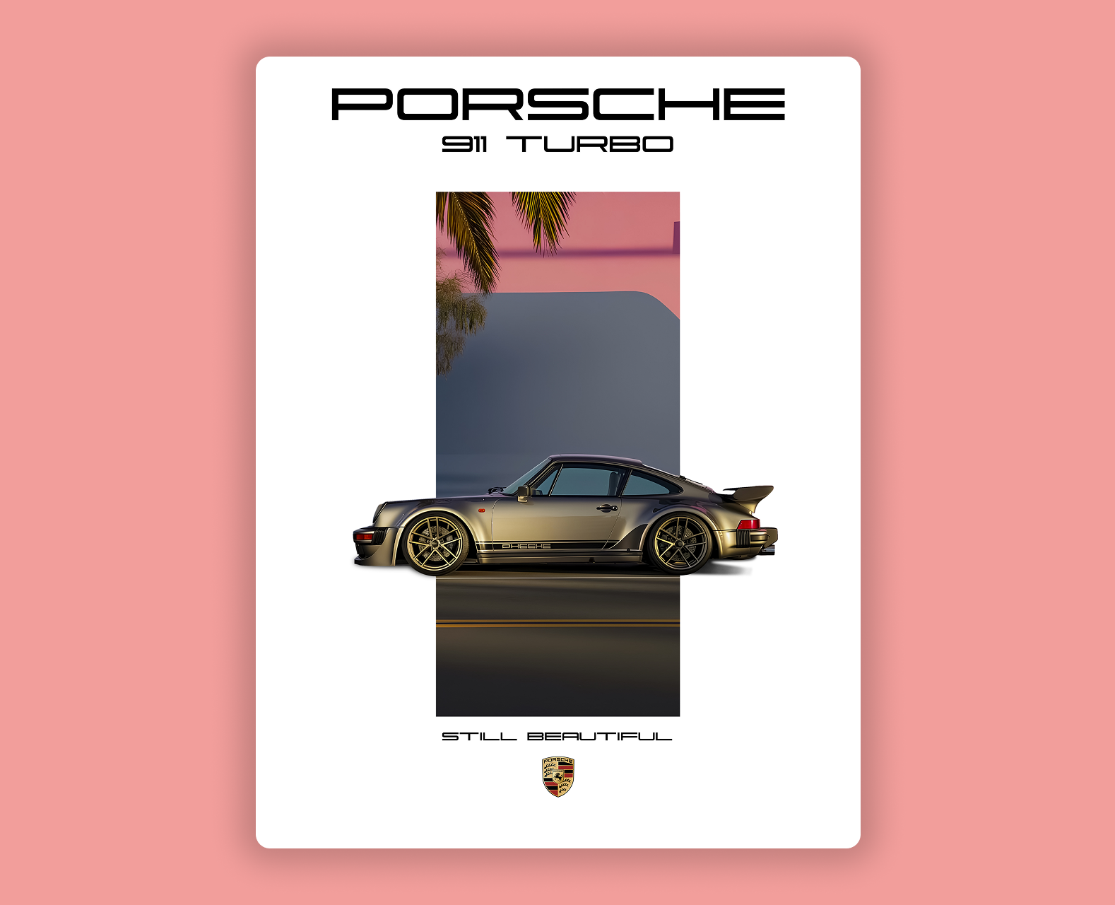 Плакат Porsche — Иллюстрация, Графика на Dprofile