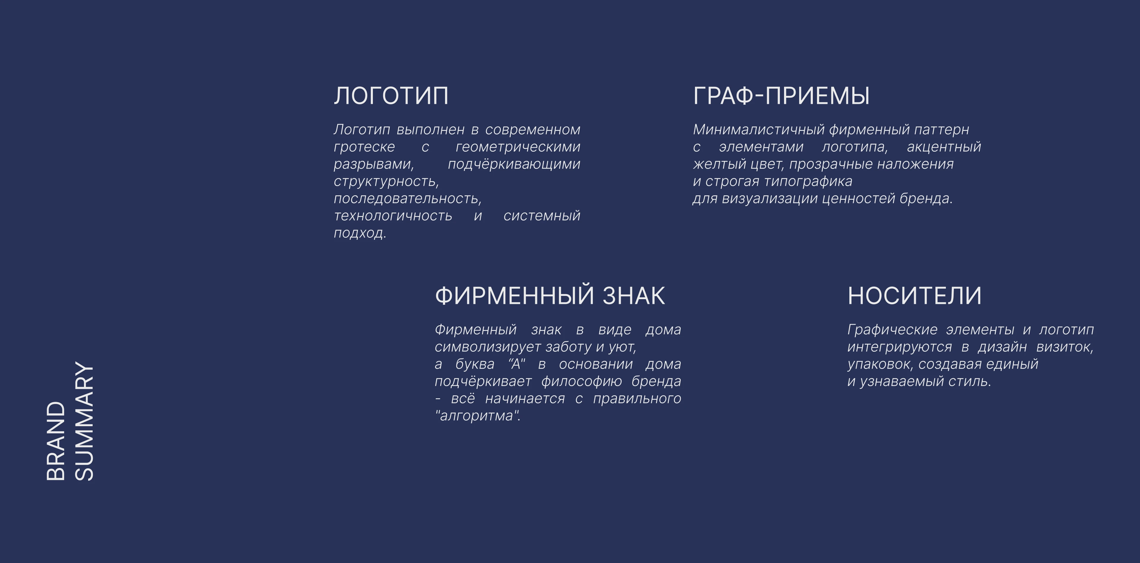 Фирменный стиль для строительной компании Алгоритмы Уюты — Изображение №4 — Брендинг на Dprofile