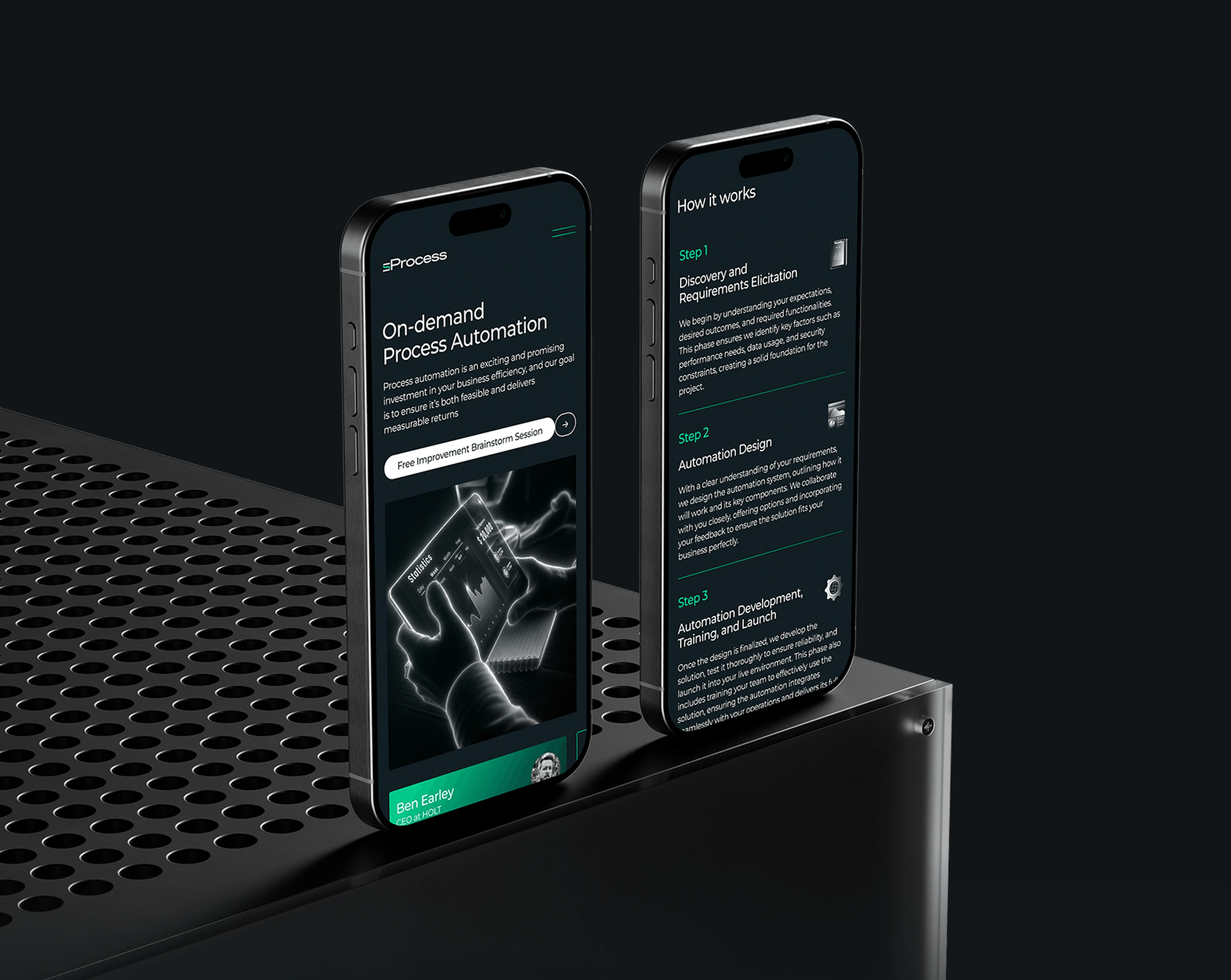 sProcess — Айдентика и корпоративный сайт для tech-компании — Изображение №3 — Интерфейсы, Брендинг на Dprofile