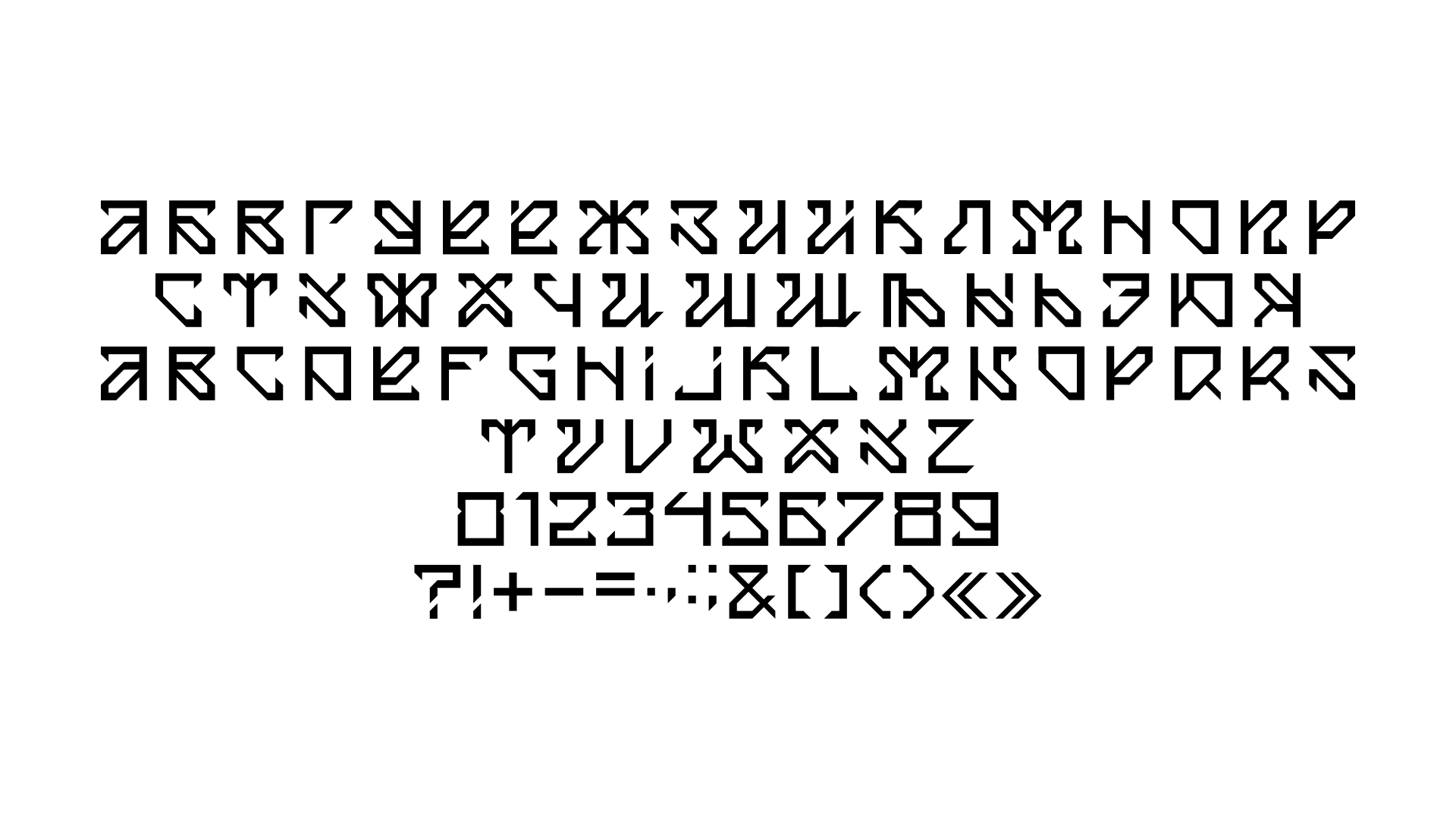 Рипрар, модульный шрифт — Изображение №2 — Брендинг, Графика на Dprofile