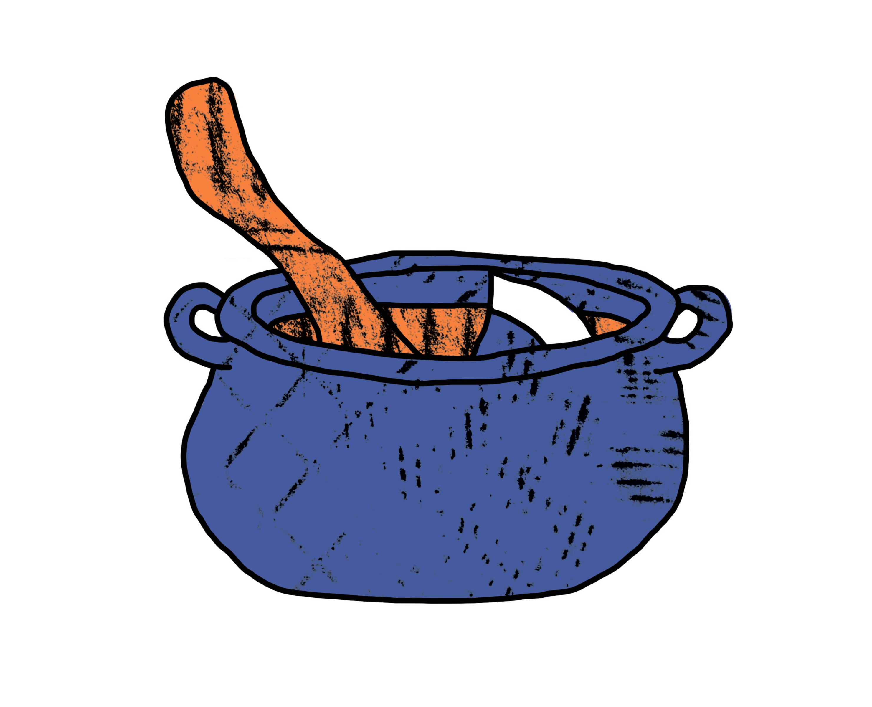 Иллюстрации для сказки «Каша из топора» — Иллюстрация, Графика на Dprofile